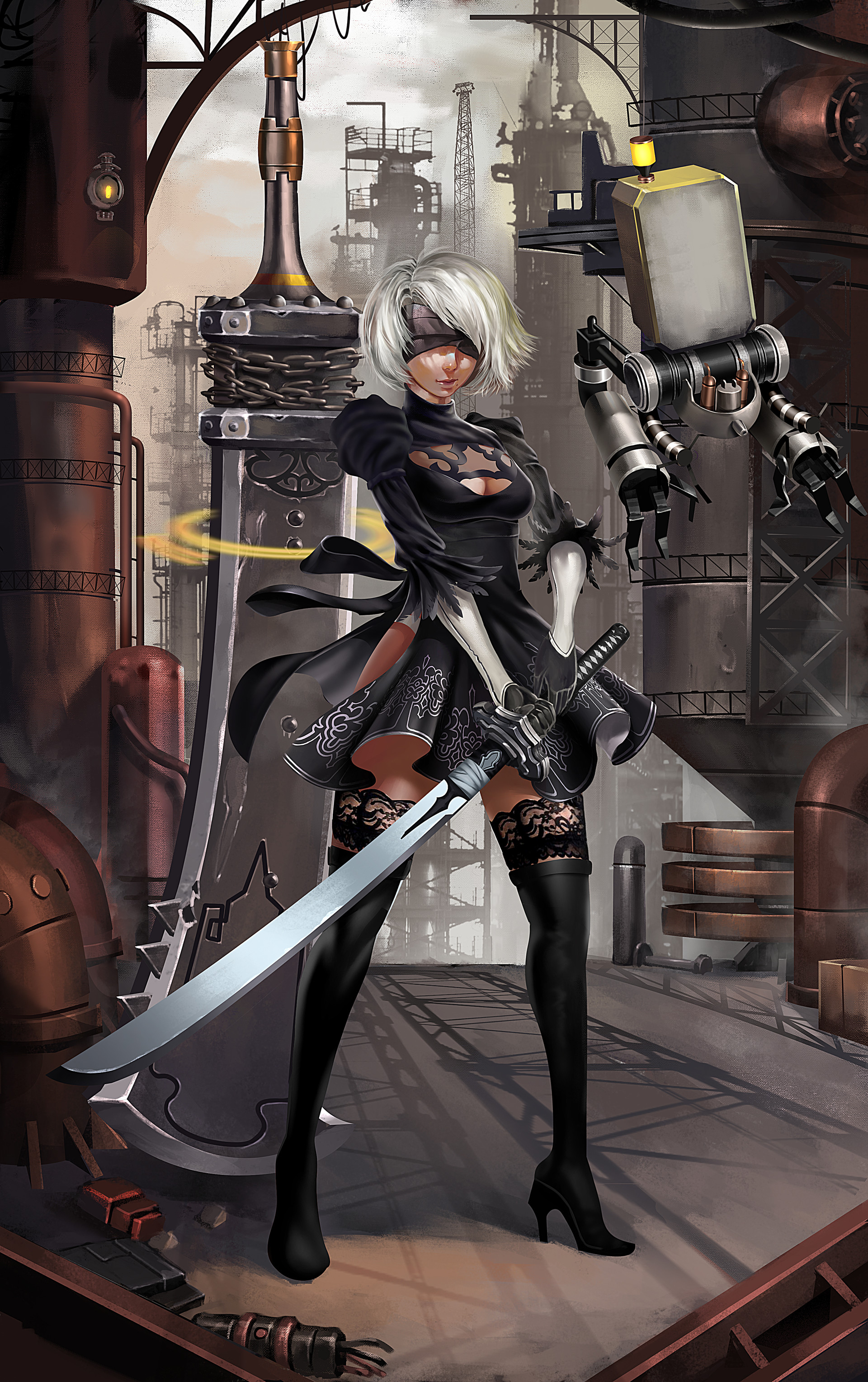 ArtStation Nier automata 2B Fanart