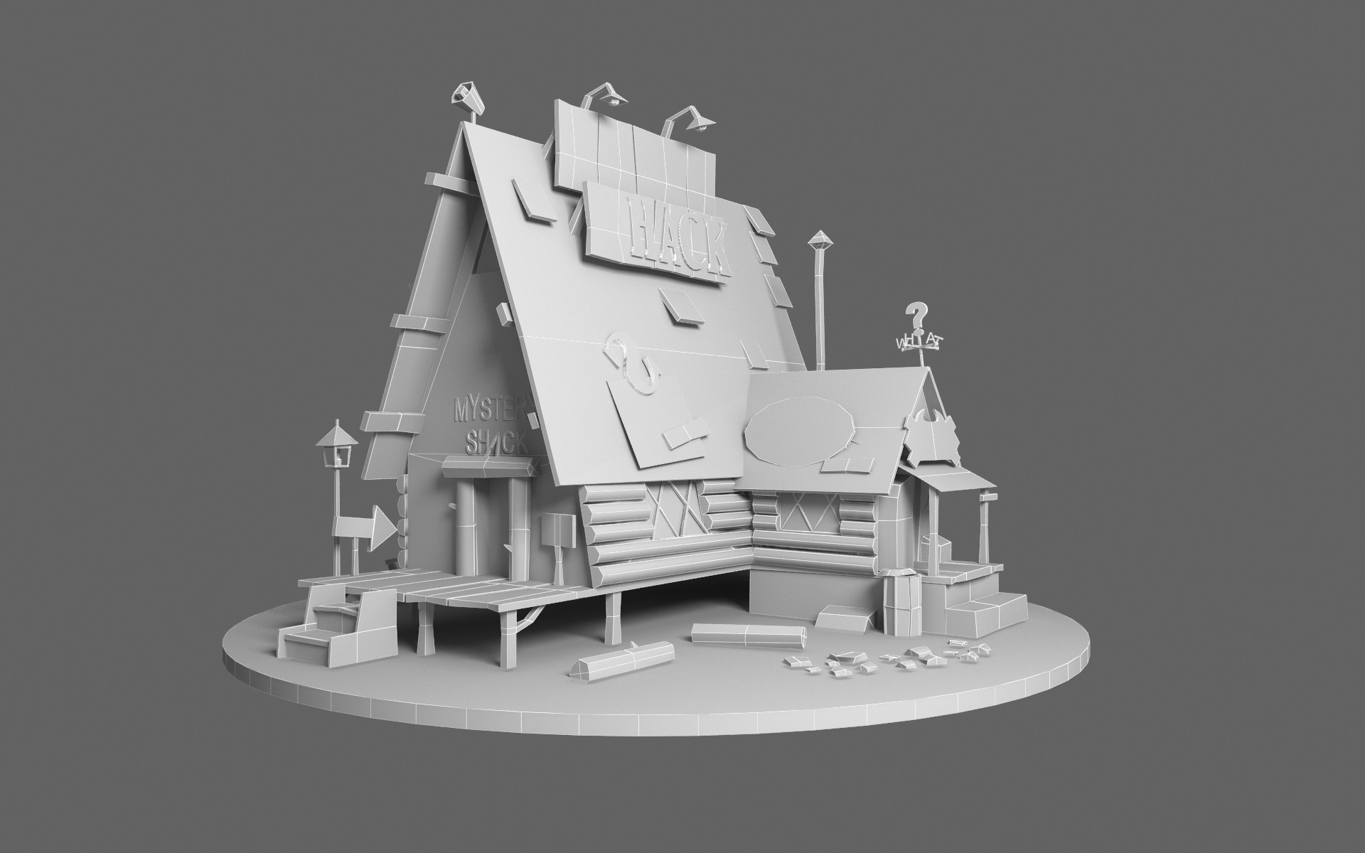 Artstation Mystery Shack From Gravity Falls Laura Gisselaire