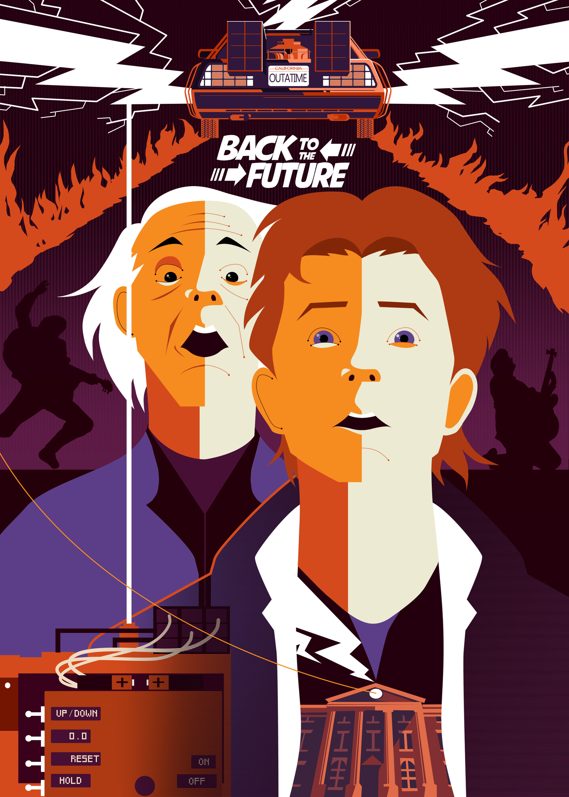 Artstation Back To The Future Poster Michela Applegun D Inca