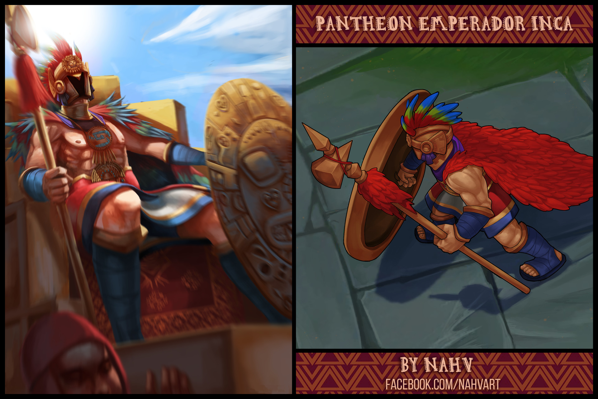 Artstation Pantheon Emperador Inca In Game Version Custom Skin Nicolas Ahumada