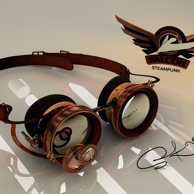 Falcon Steampunk goggles