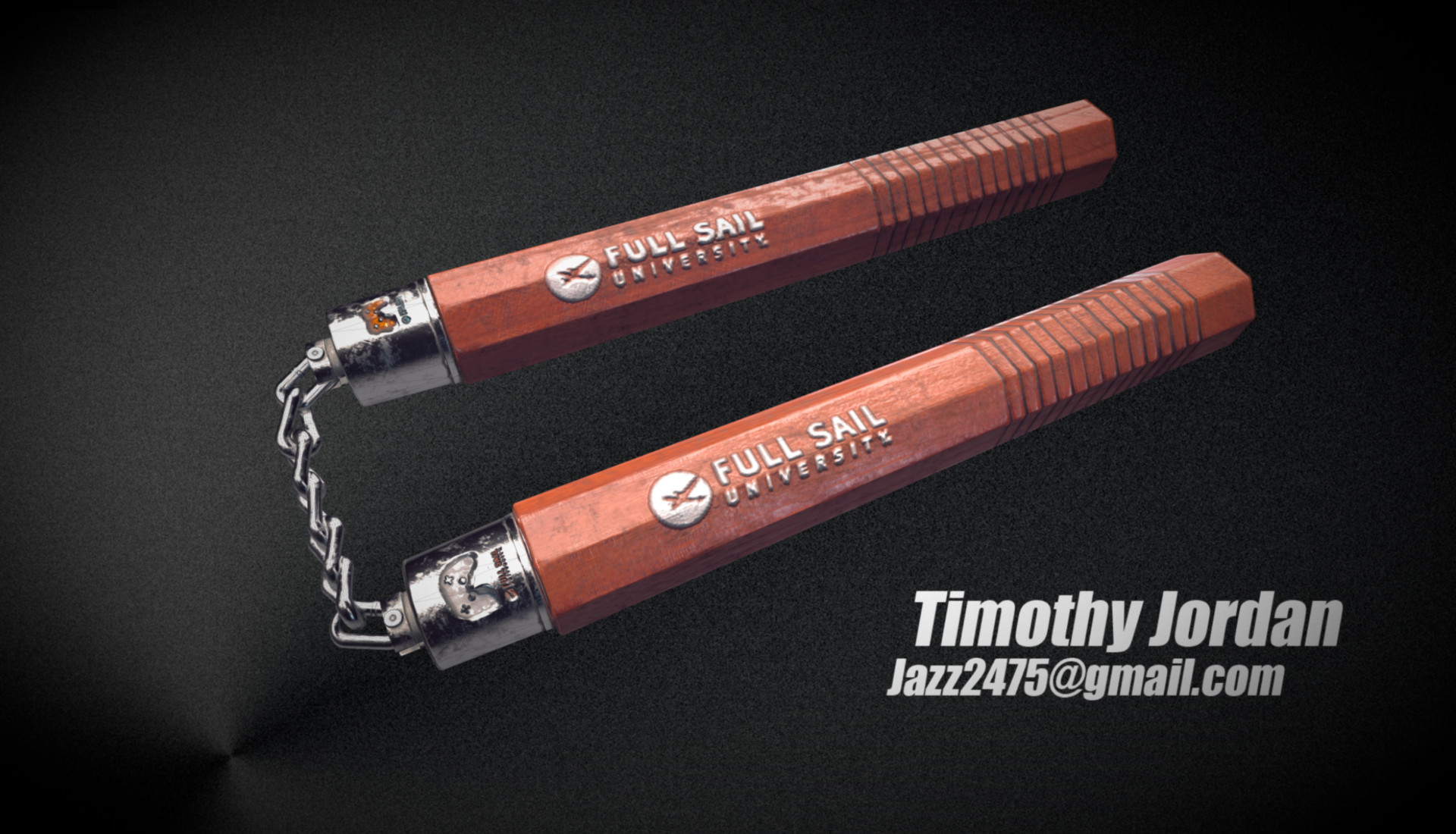 Artstation Octagon Wood Nunchakus Tiej Jordan