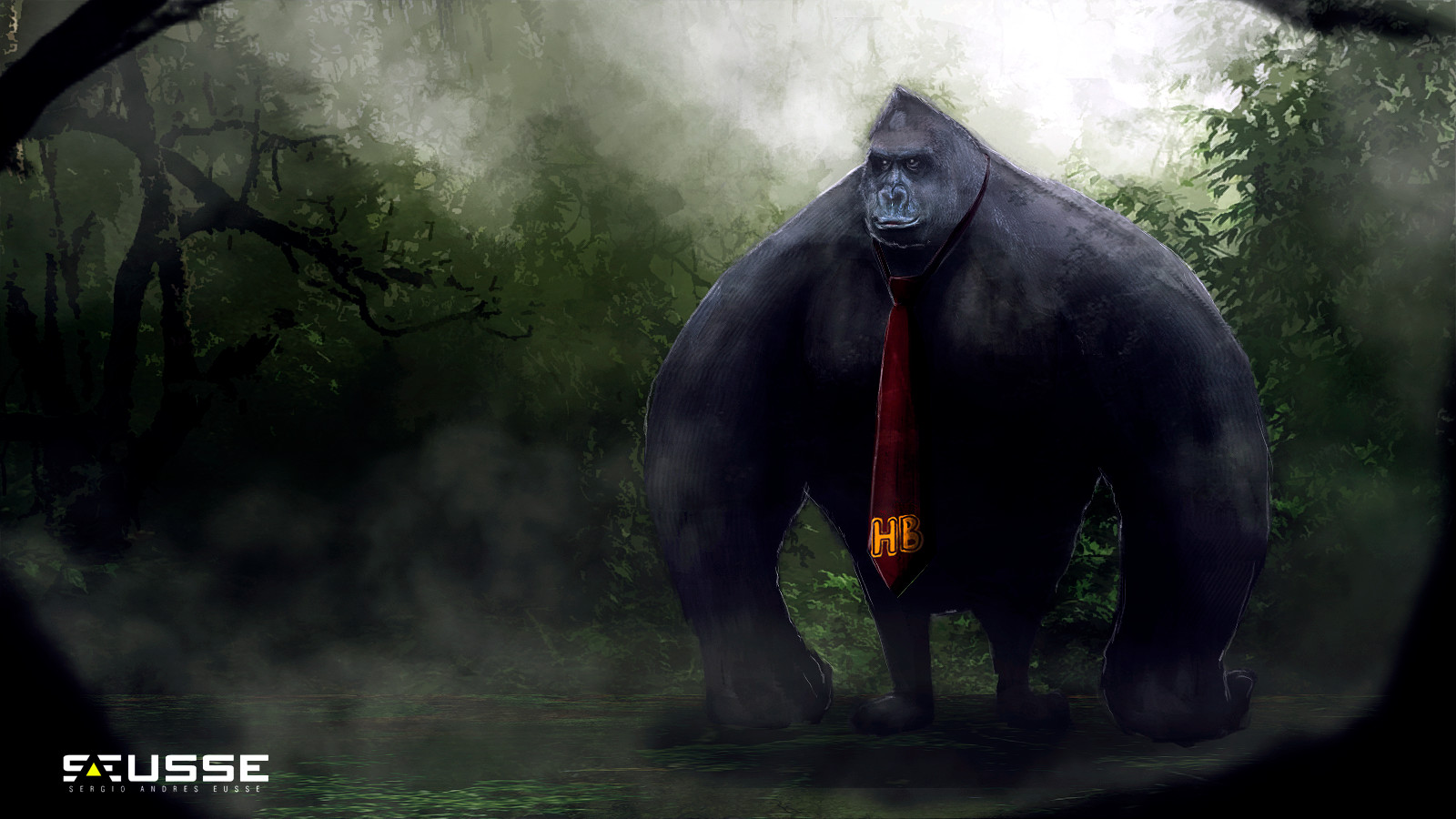 Artstation Harambe Kong Sergio Eusse
