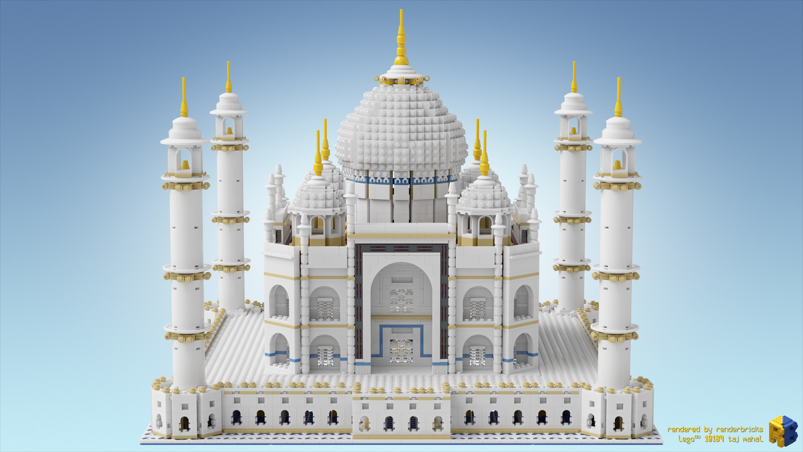 Artstation Lego 10189 Taj Mahal Renderbricks