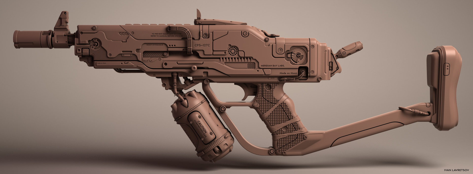Artstation Sci Fi Weapon Design Experiment No 1 Ivan Lavretsov