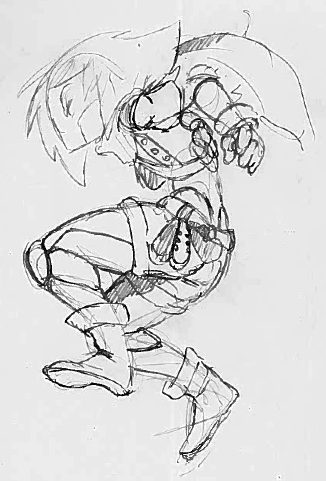 Final sketch for "RIWA the cyborg".