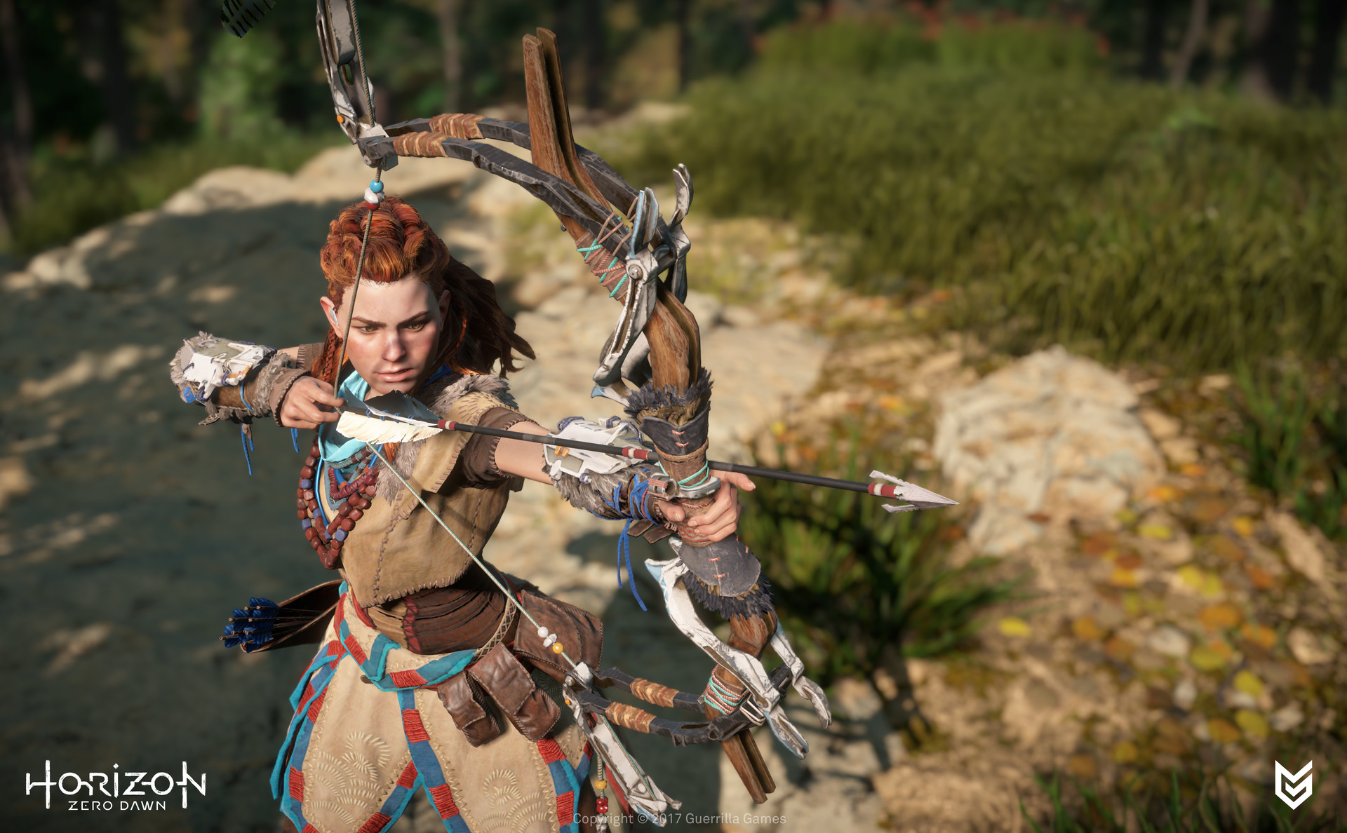 Tom Delboo Horizon Zero Dawn Weapons Bows Texturing
