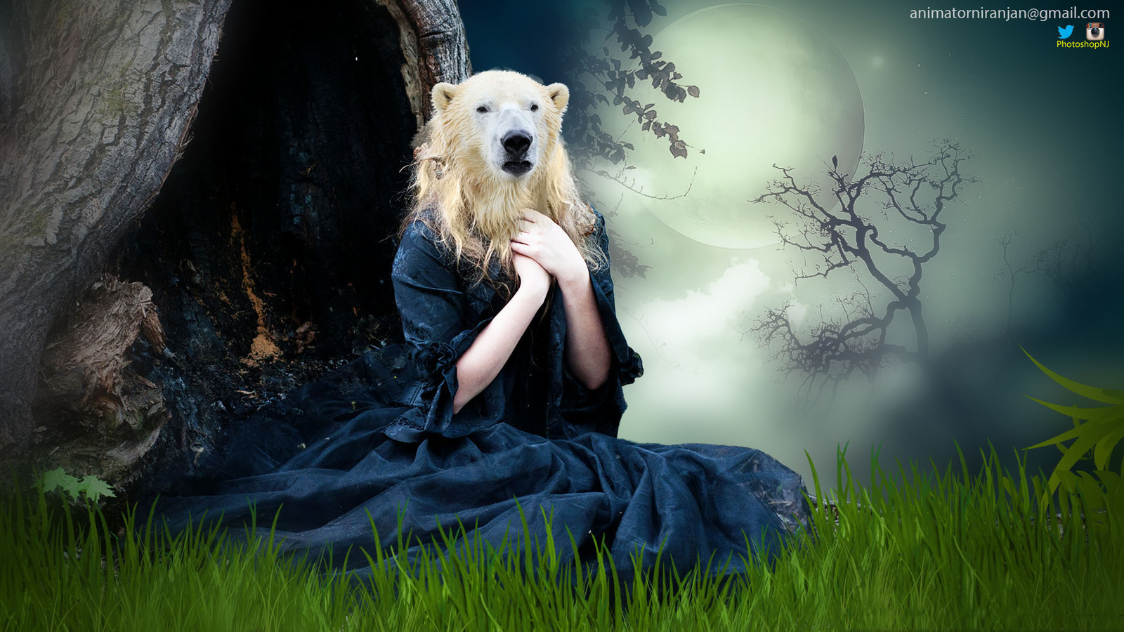 Artstation Polar Women Manipulation Photoshop Niranjan