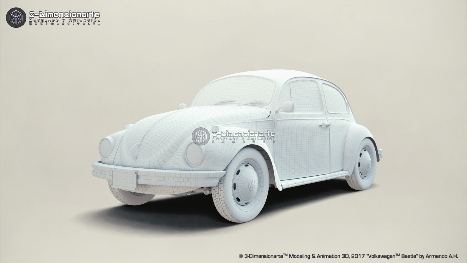 Volkswagen Beetle [Studio] Wireframe 01