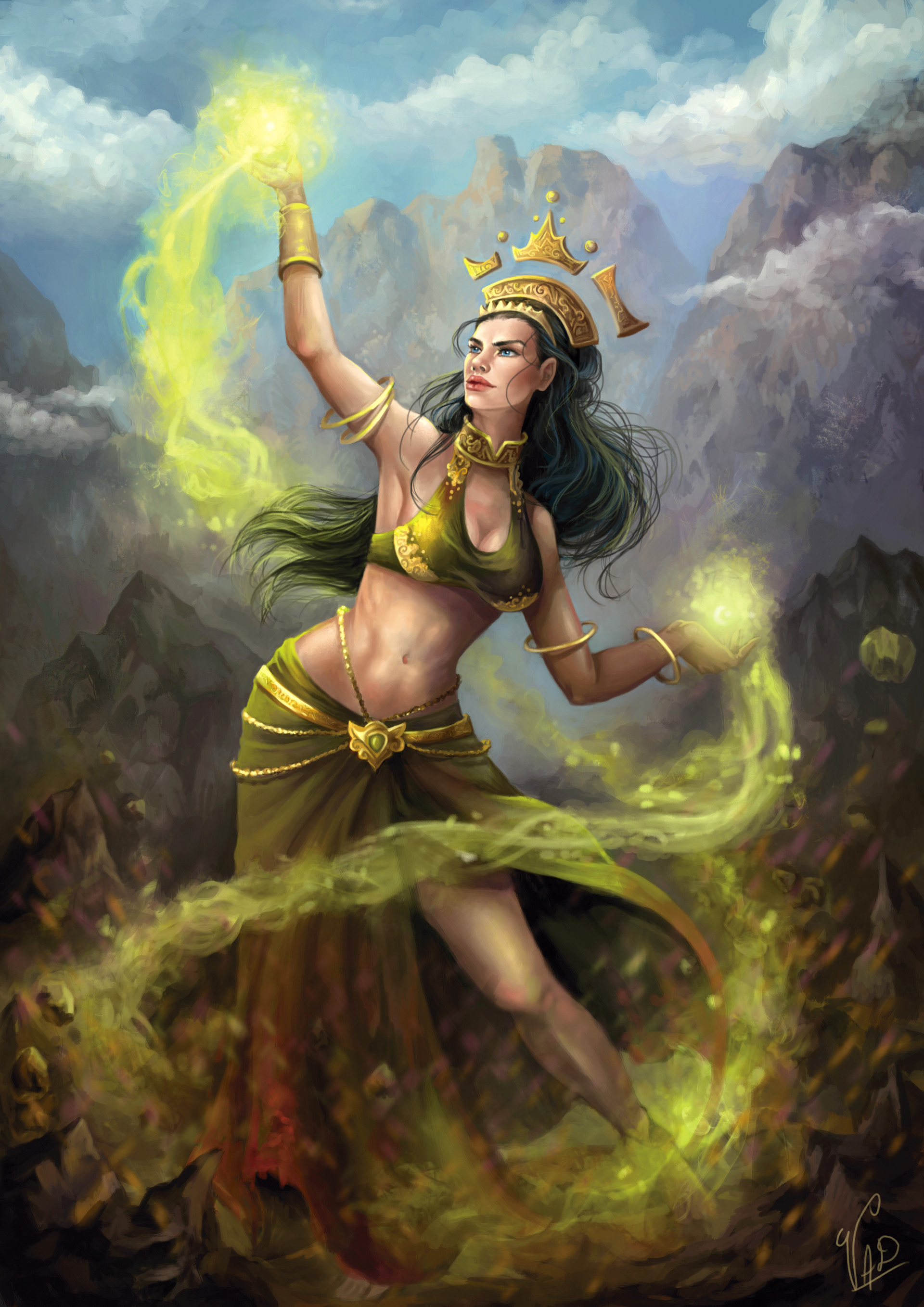 Artstation Elemental Mana Victoria Azparren Decroce