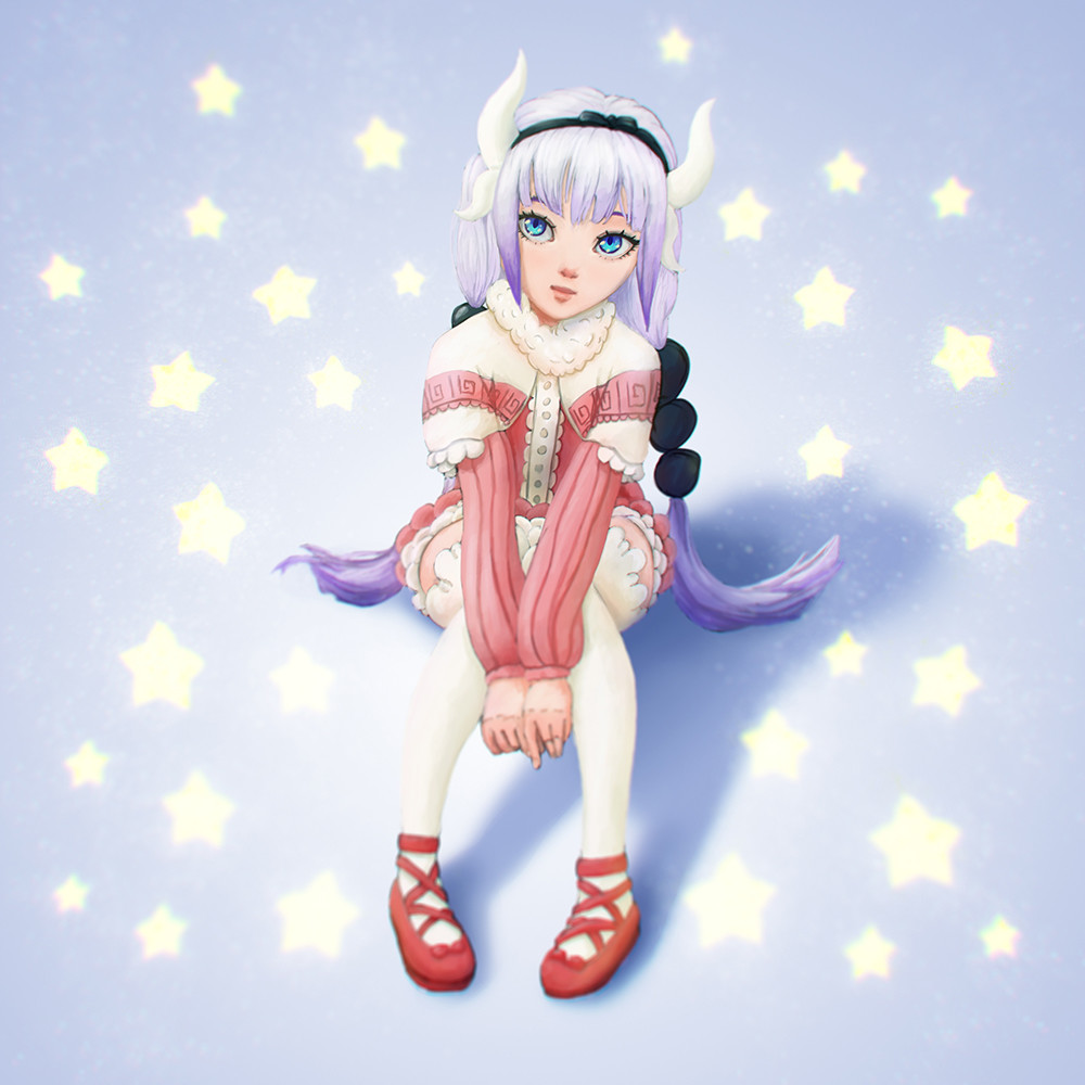 Get Wallpaper Artstation Kanna Kamui Kobayashi San Chi No Maid Dragon Free
