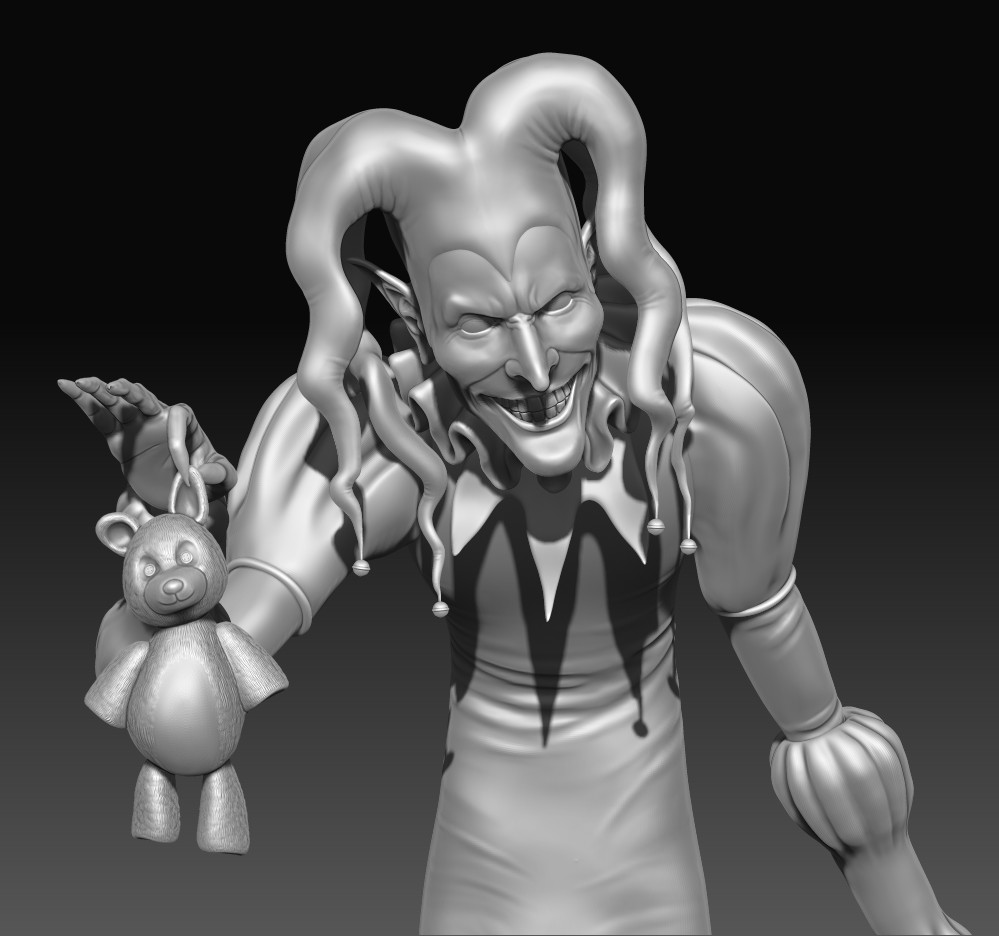 Attila Maros - The mad jester, image size:999x936