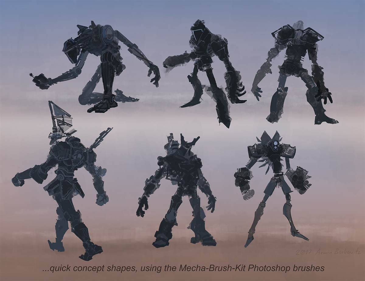 free mecha brushes for photoshop armin
