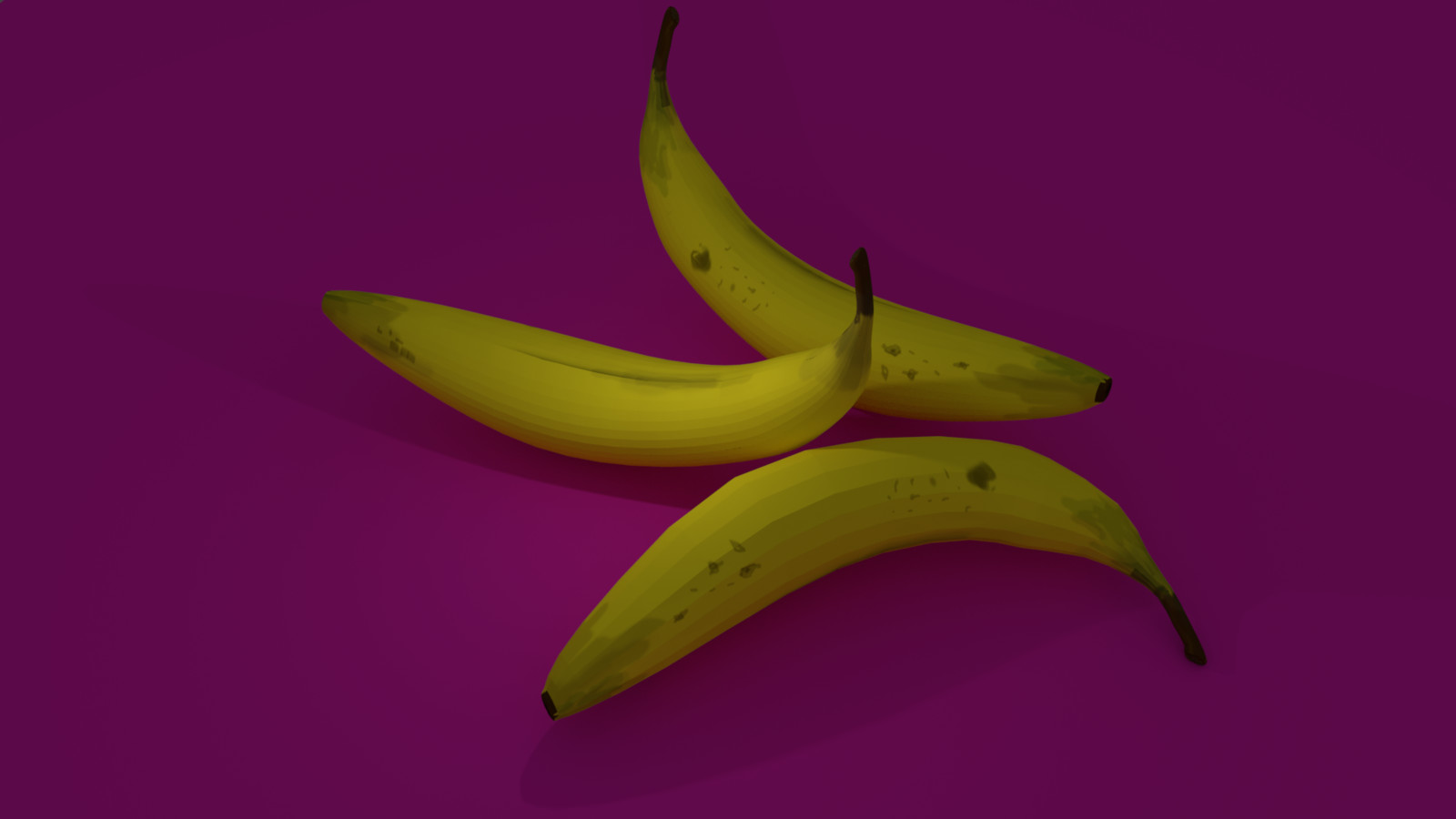 3d Hand Painted Bananas