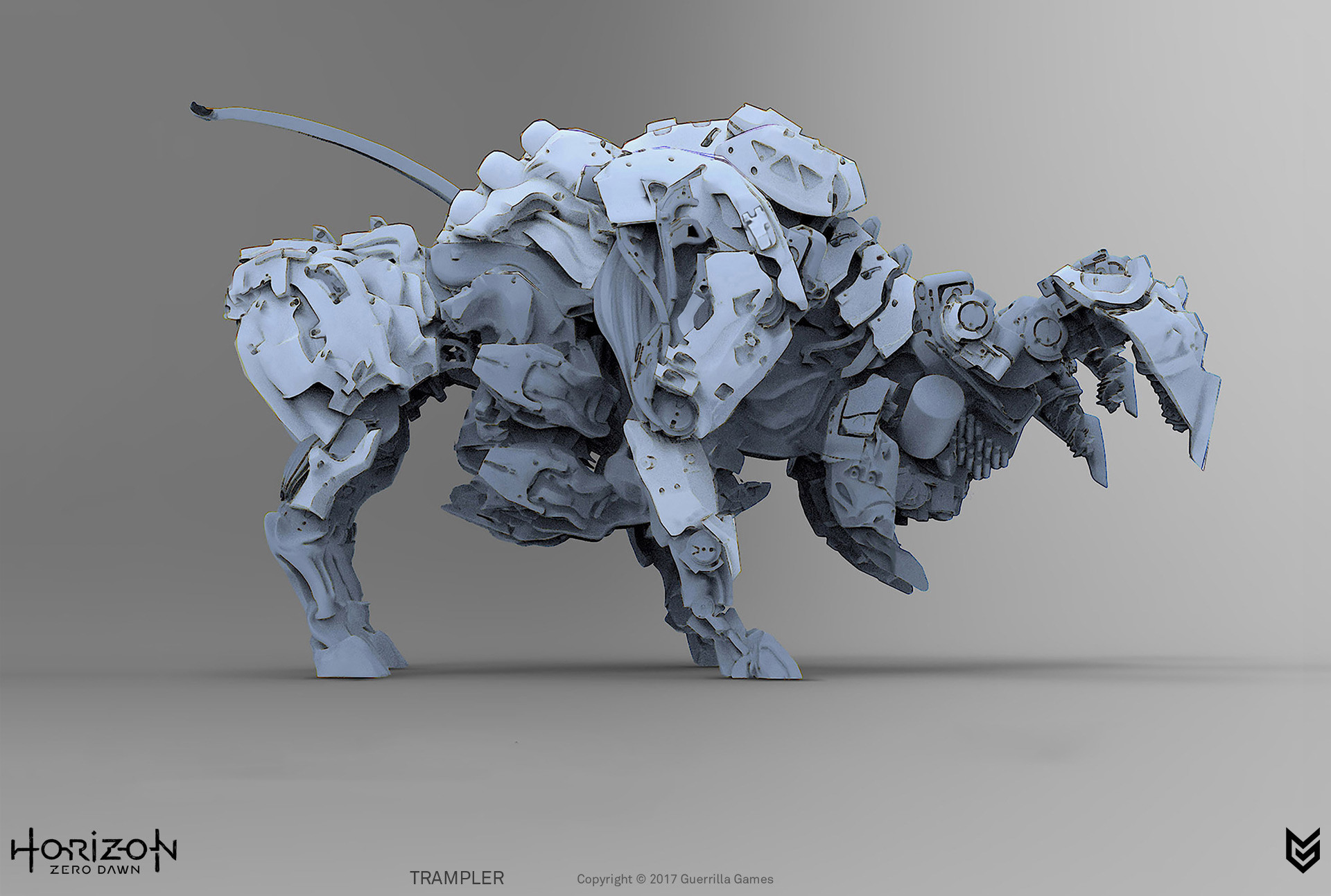 Artstation Horizon Zero Dawn Trampler Miguel Martinez