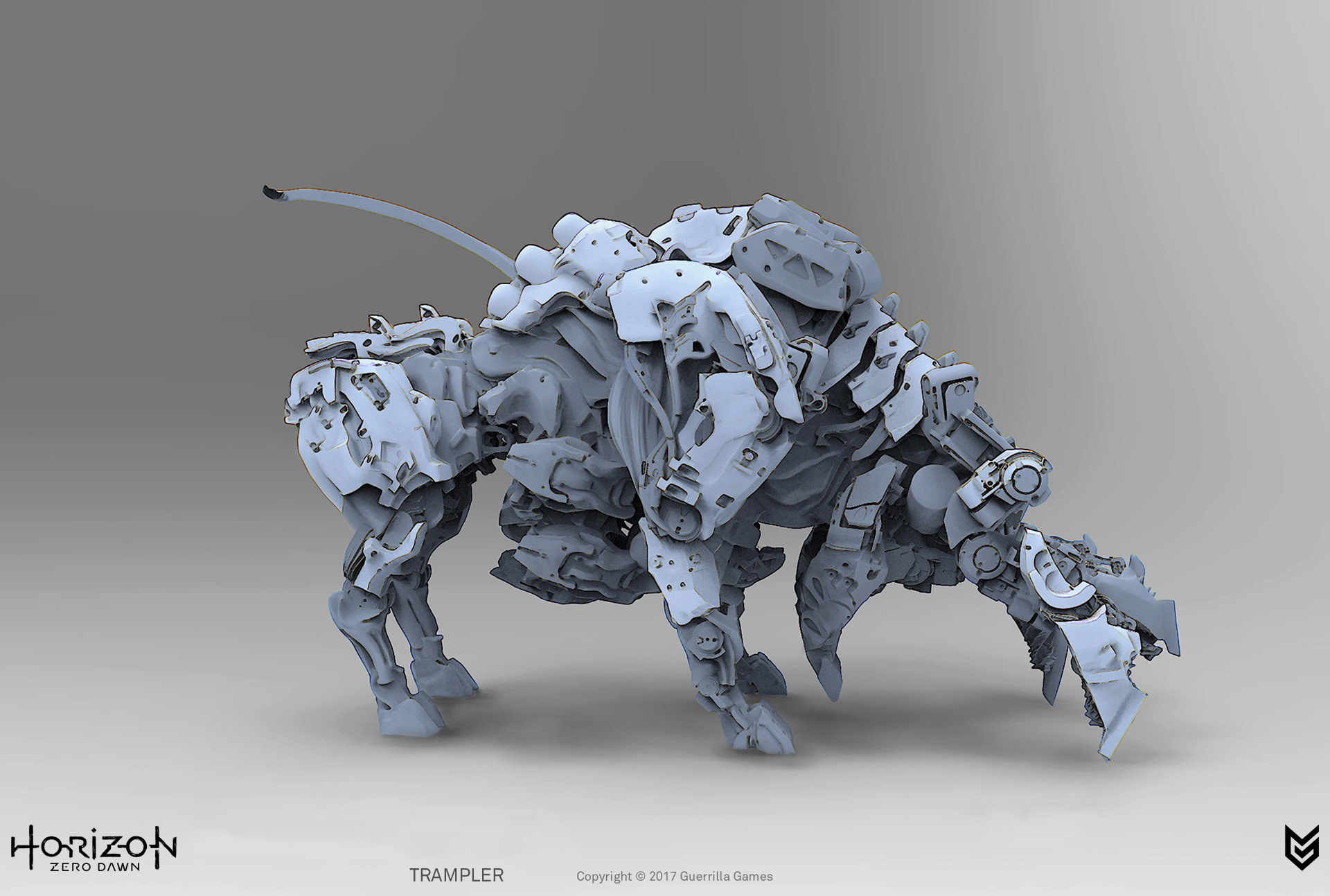 Artstation Horizon Zero Dawn Trampler Miguel Martinez