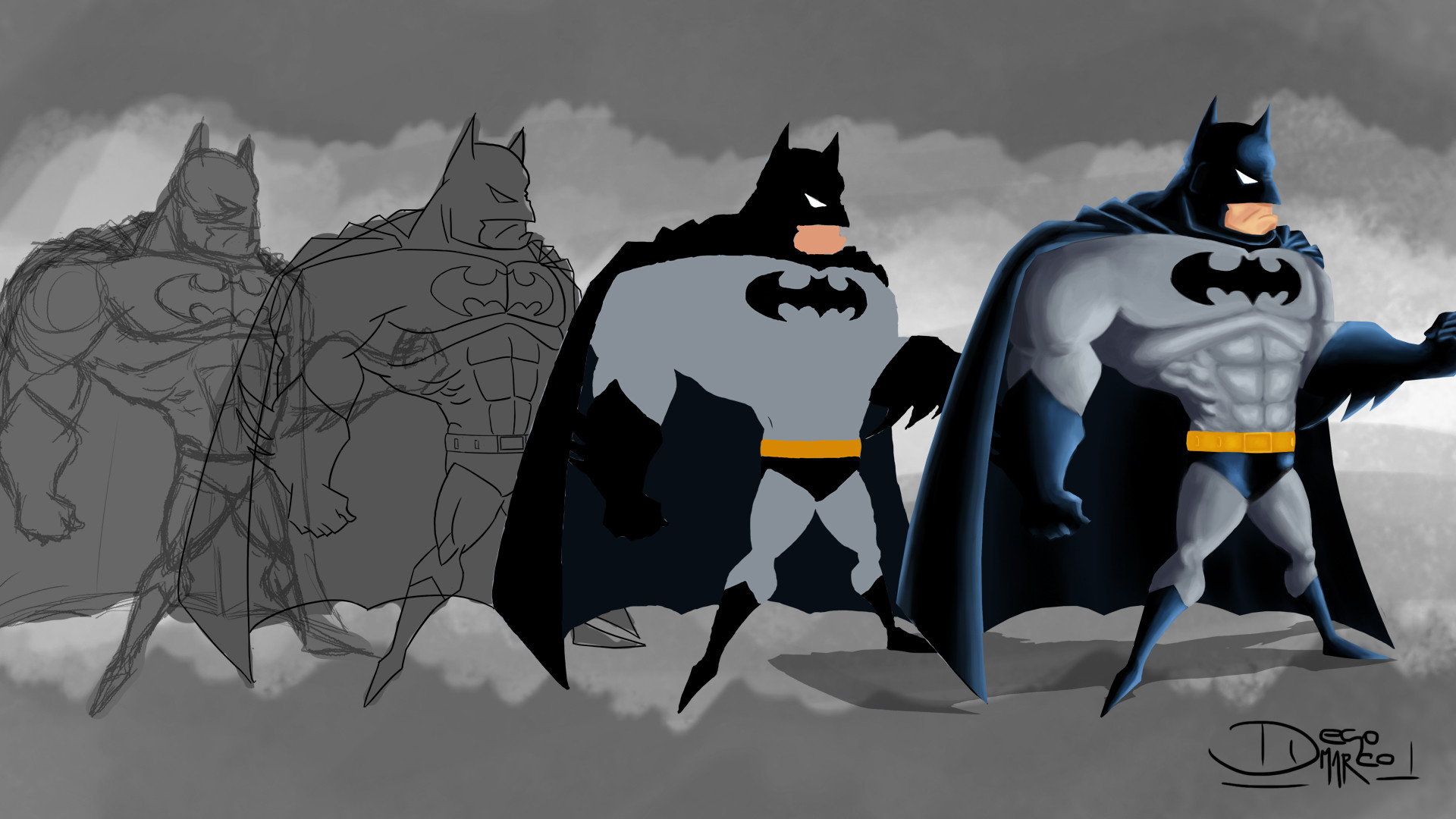 Artstation Batman Caricature Diego Di Marco