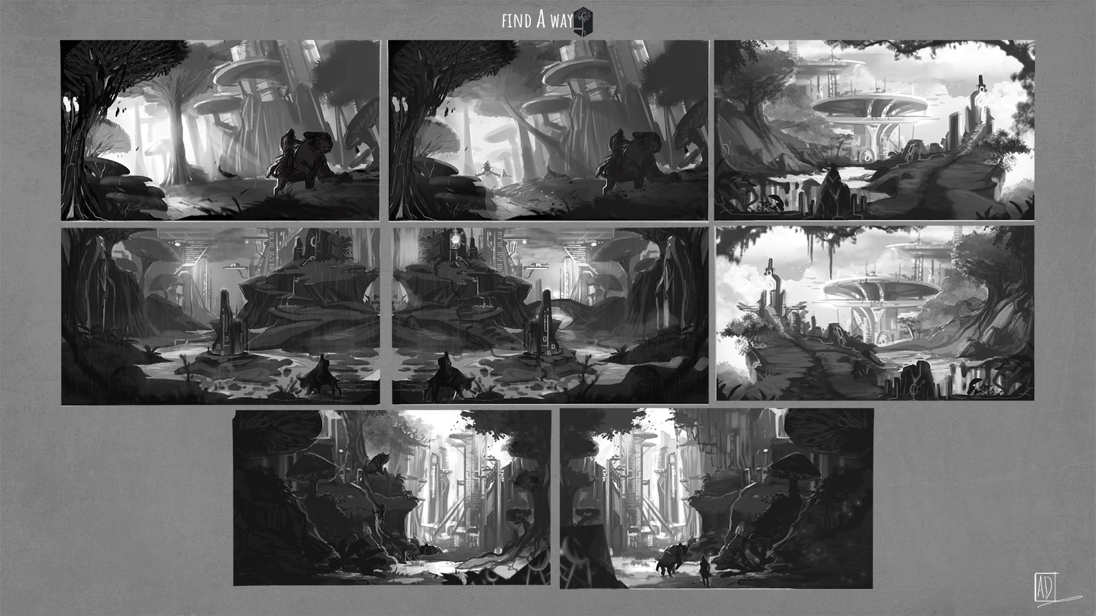 Thumbnails - sketches polish - Forest