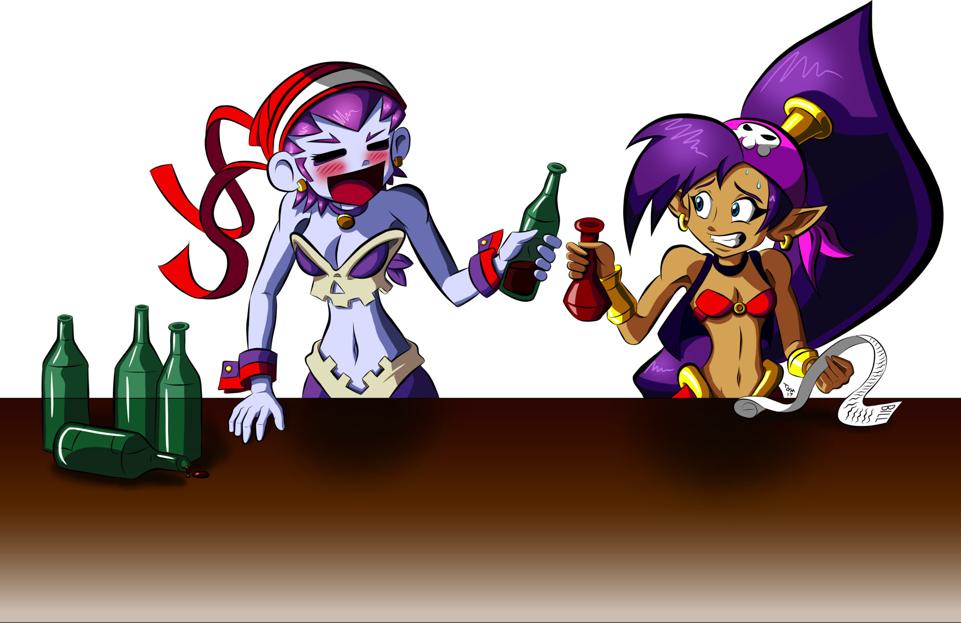 I always wondered, what if during their travels, Shantae and Risky stopped ...