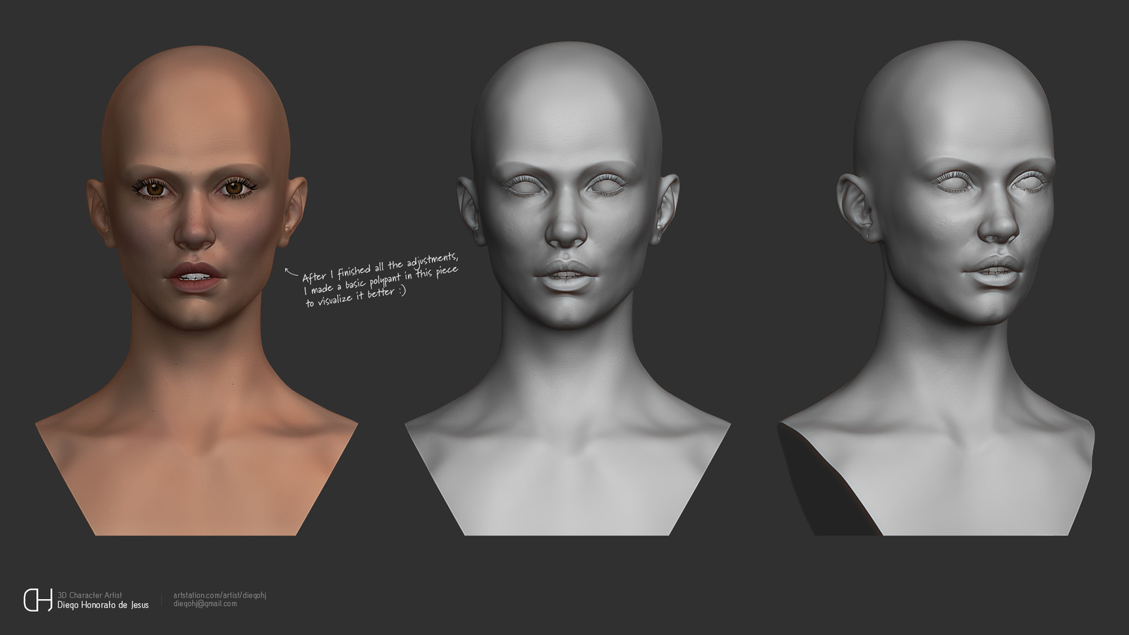 I've used Bridget Satterlee's head as a reference