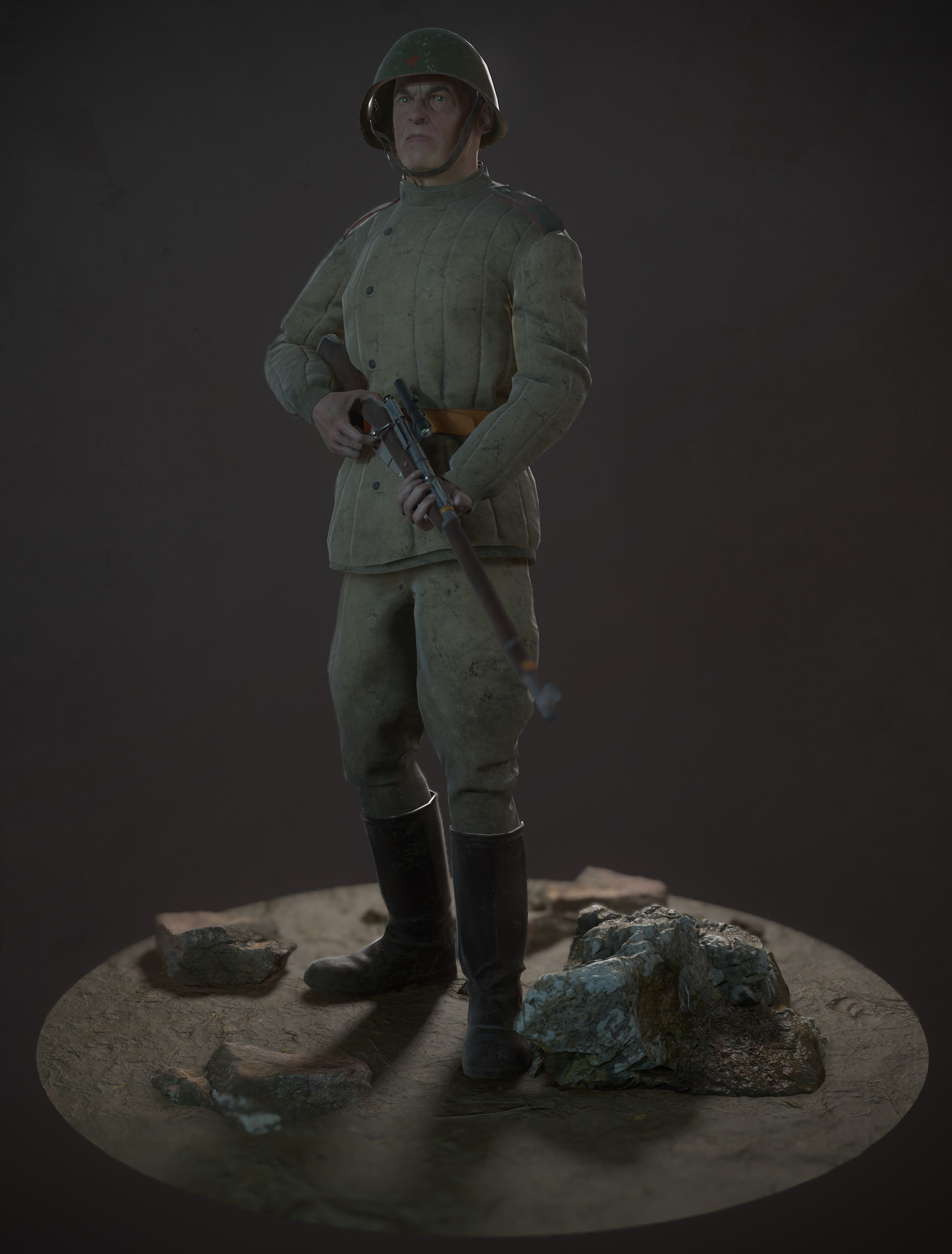 artstation soviet soldier wwii