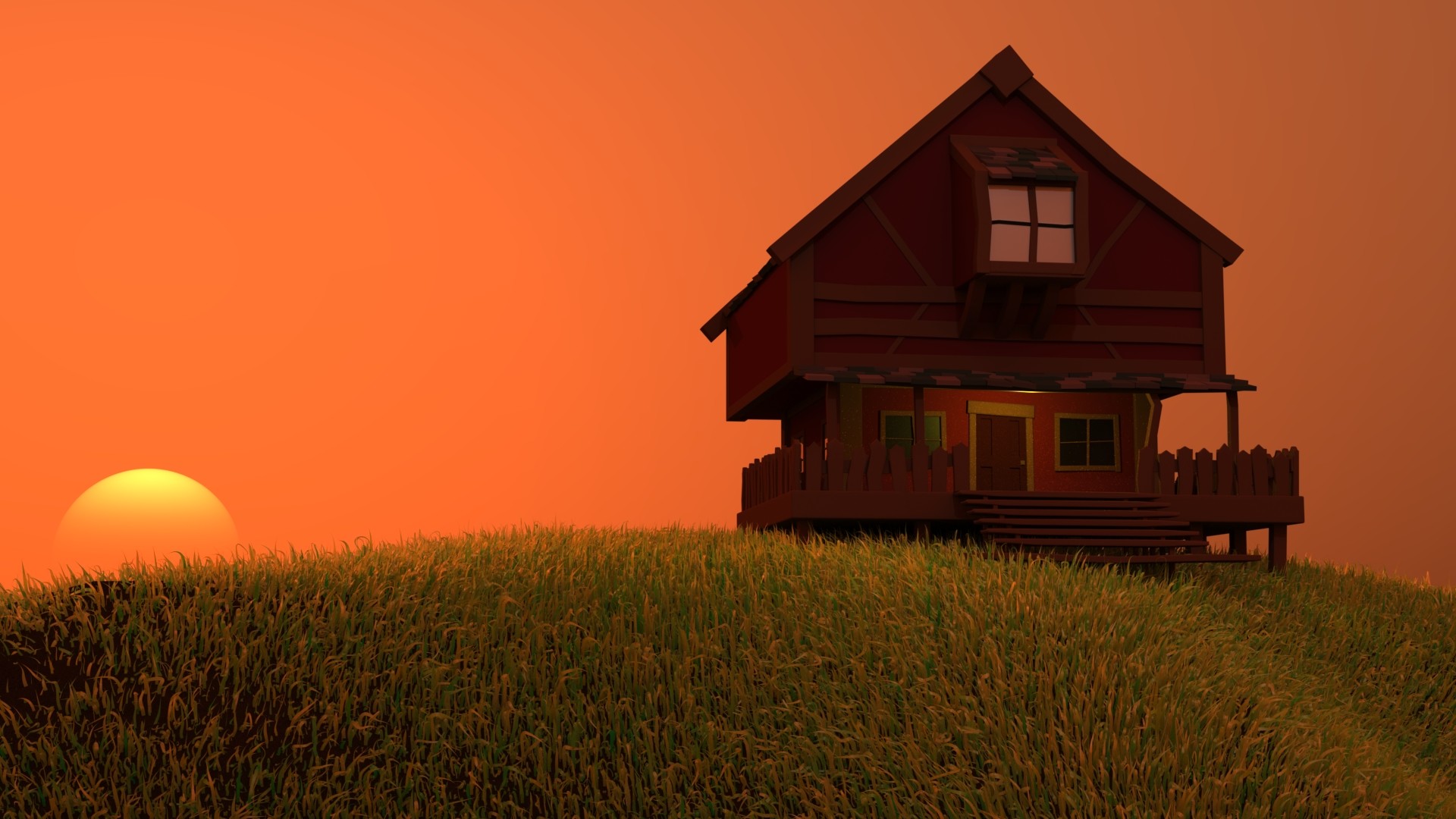 sunset house