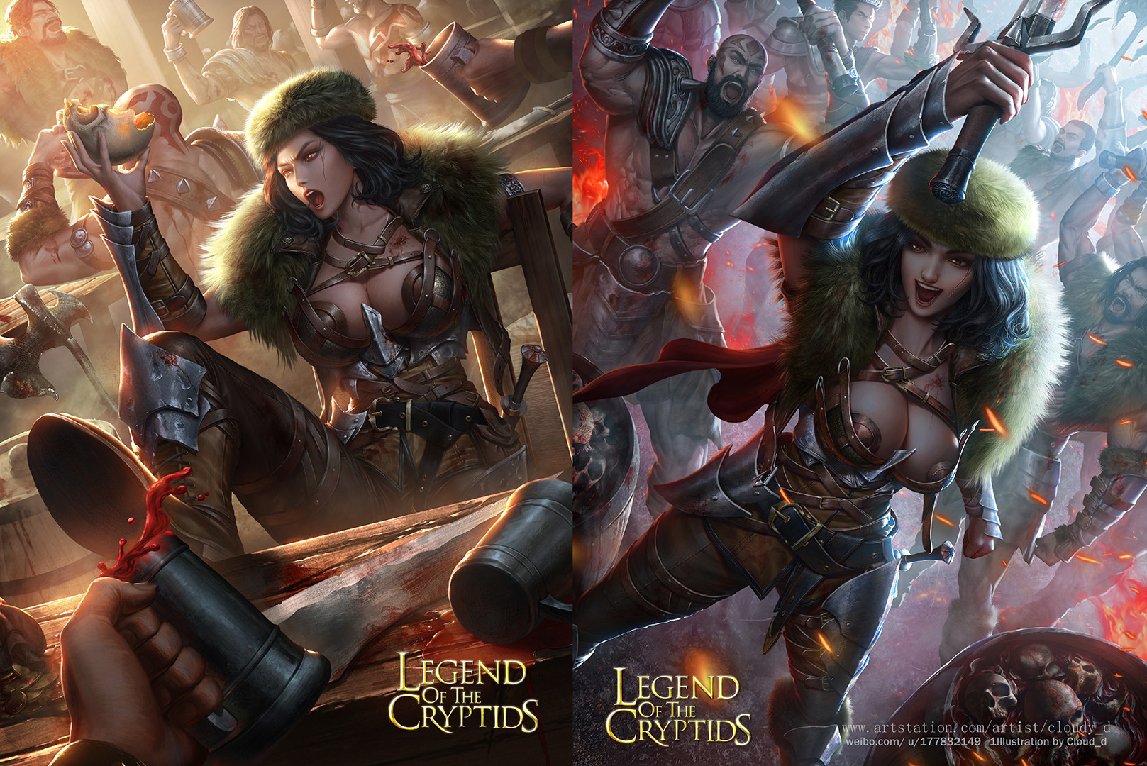 Artstation 人骨の杯をあおぐアロート