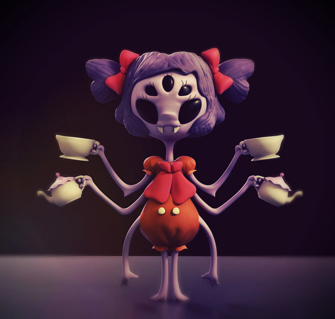 Artstation Muffet Fanart Undertale Tryt0n