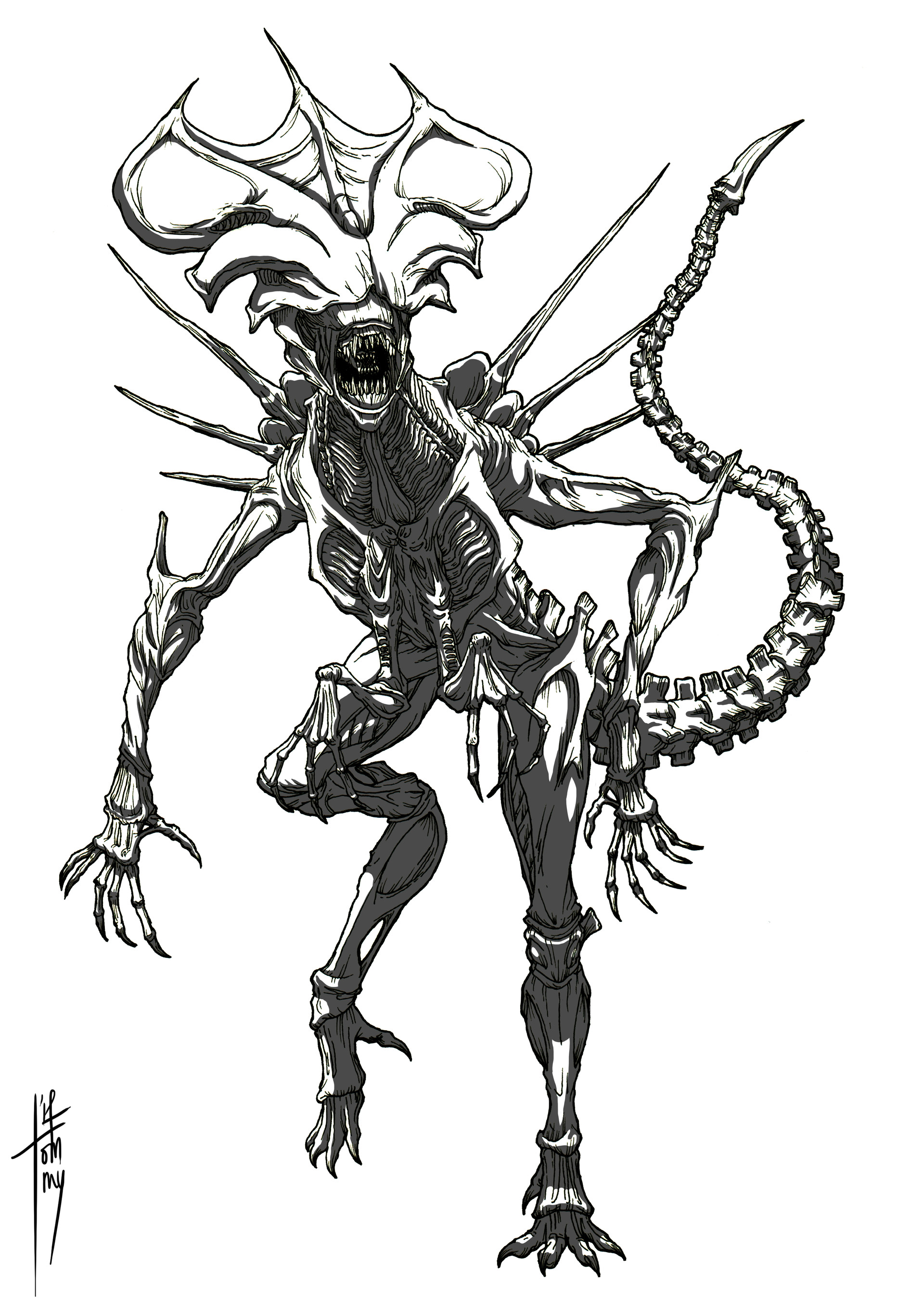 Artstation Alien Queen Tommy Antonio Steven