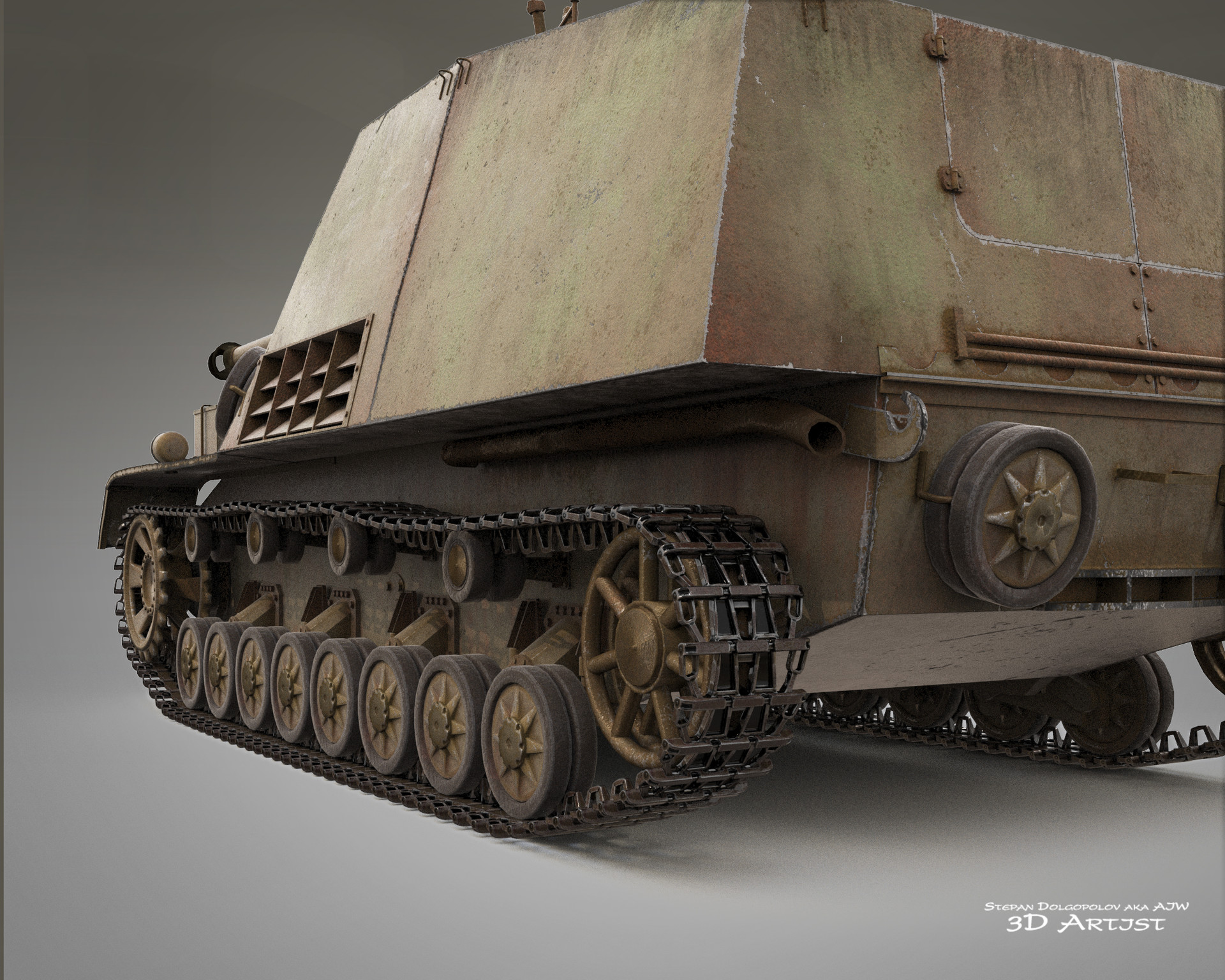 Stepan Dolgopolov Nashorn 8 8 Cm Pak 43 1 Auf Geschutzwagen Iii Iv Sf