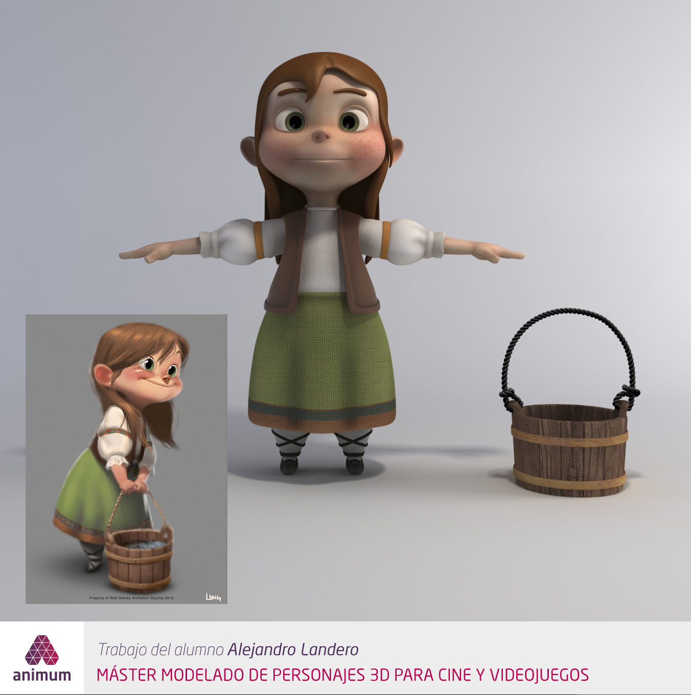 Animum Creativity Advanced School - Gretel | Modelado de Personaje Cartoon