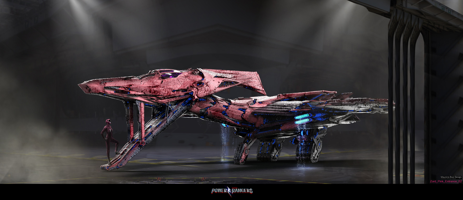 Mauricio Ruiz Design Power Rangers Pink Pterodactyl Zord
