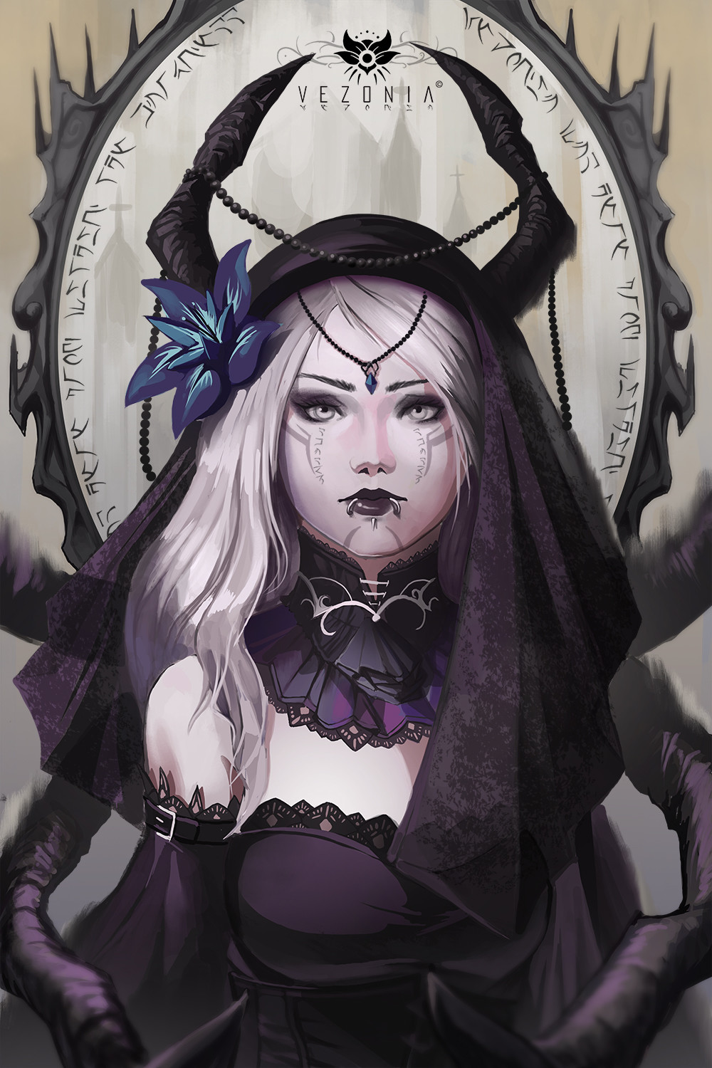 Artstation Gothic Girl Vezonia Lithium Artstation Gothic Girl Vezonia Lithium