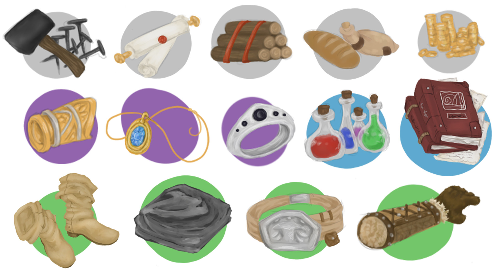 Artstation Weapons Power Up And Map Icons For Freydis Game