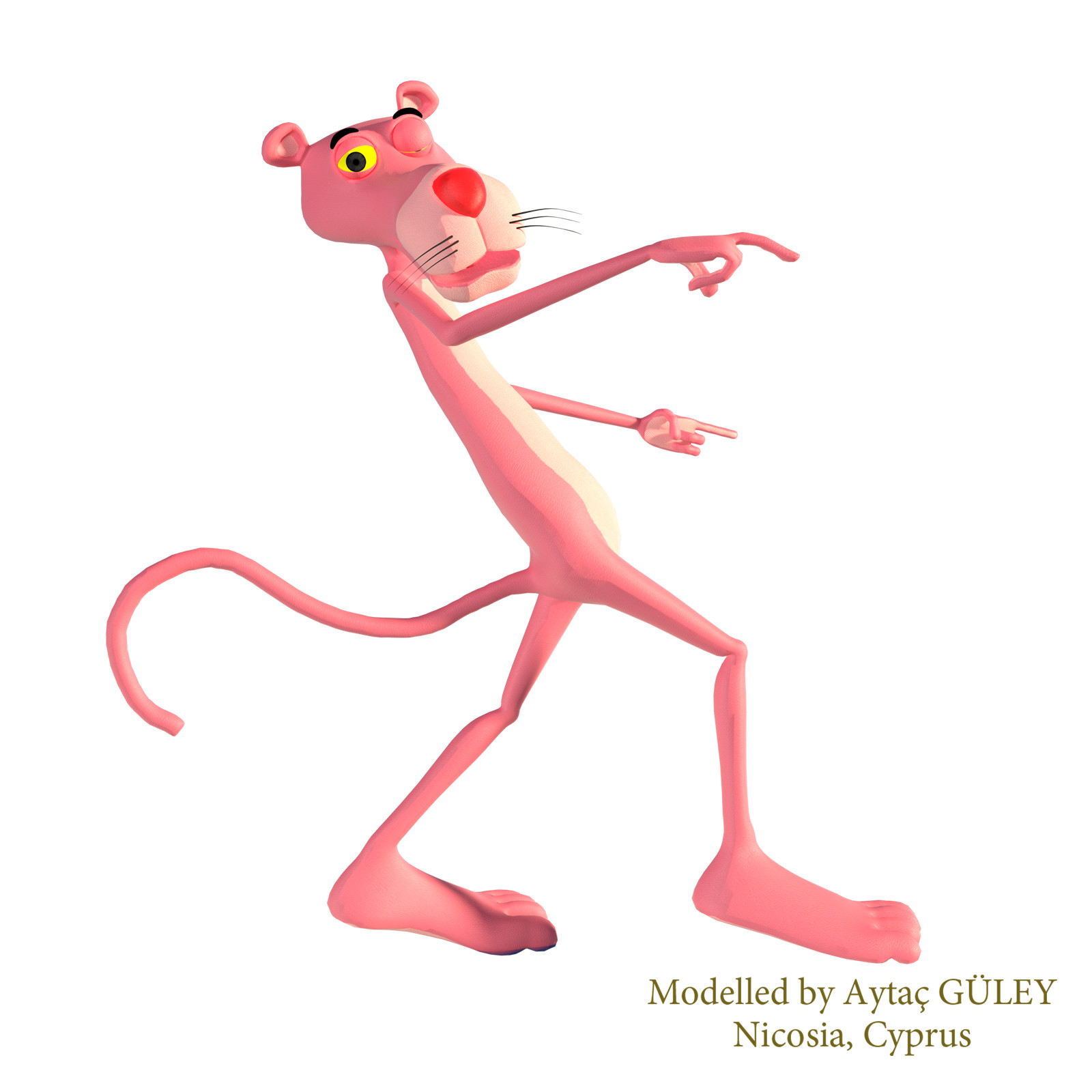 ArtStation - Pink Panther Characters 3D Model