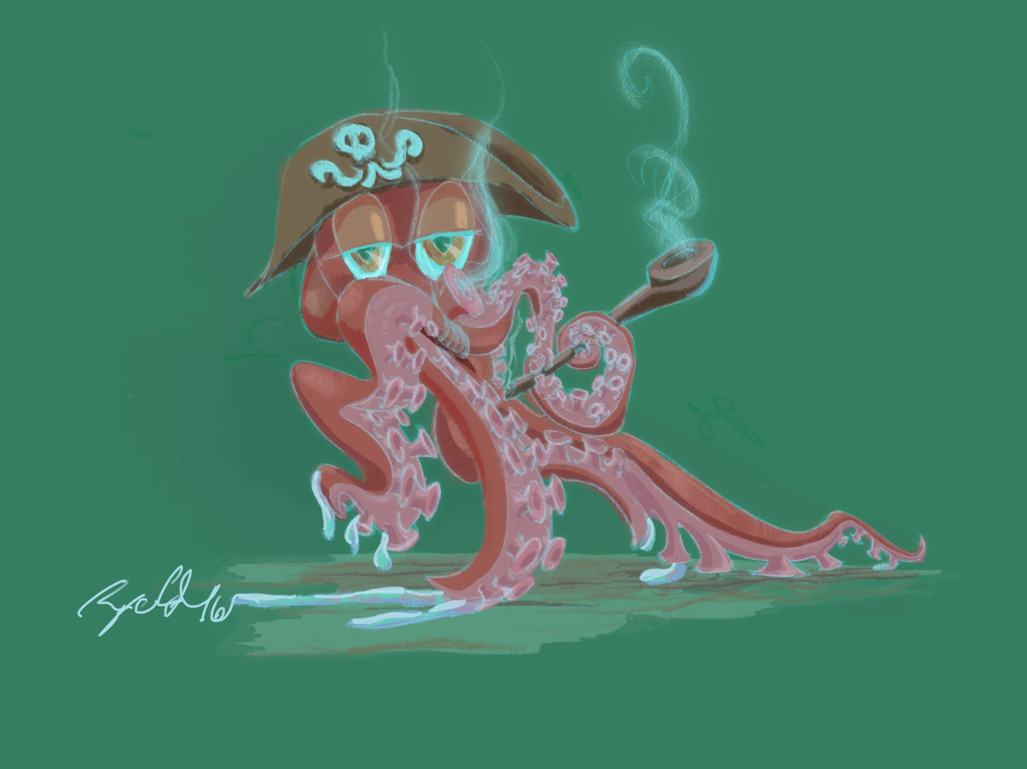 Piroctupus and his pipe - Digital 