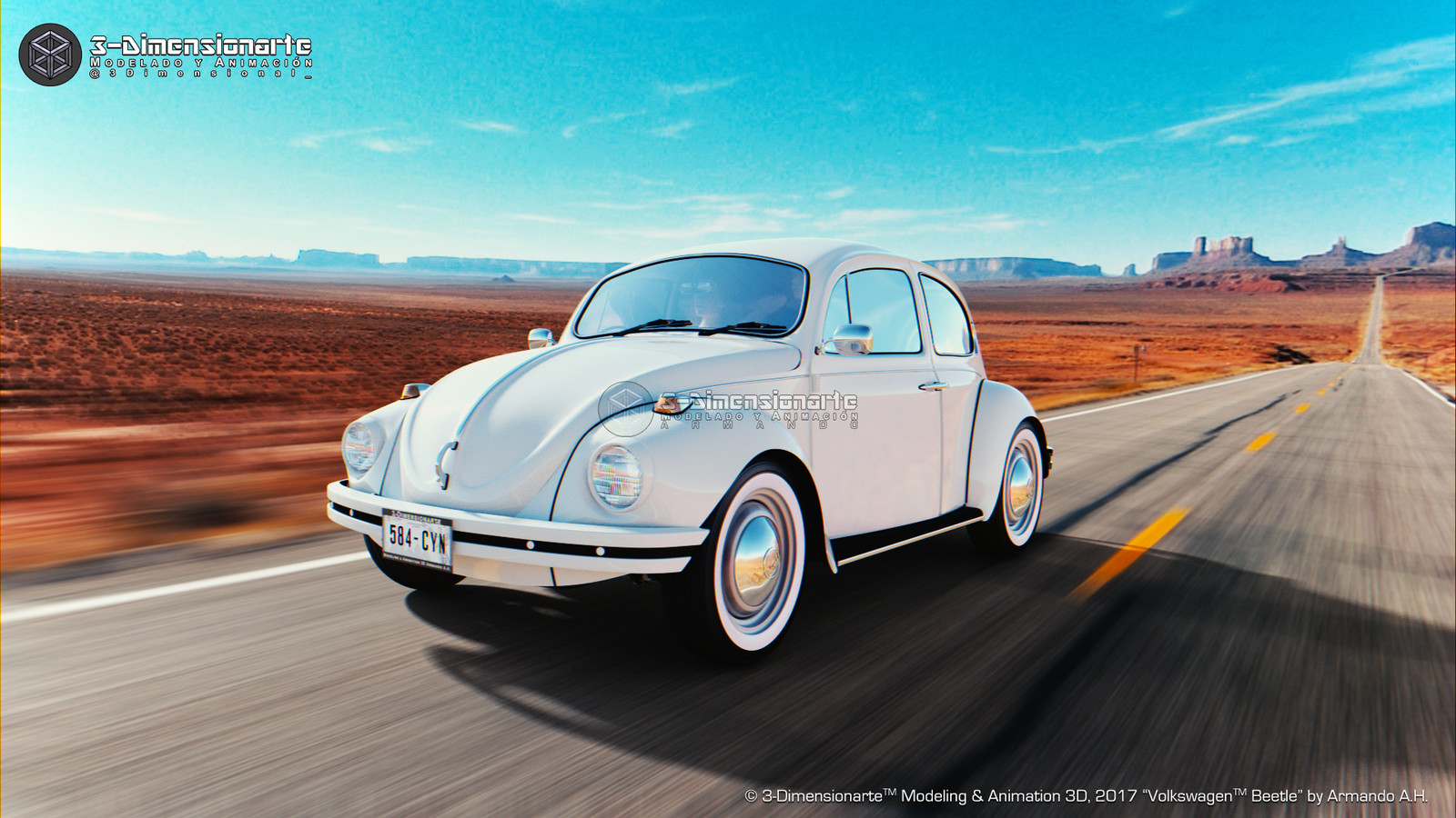 Road trip in a Beetle