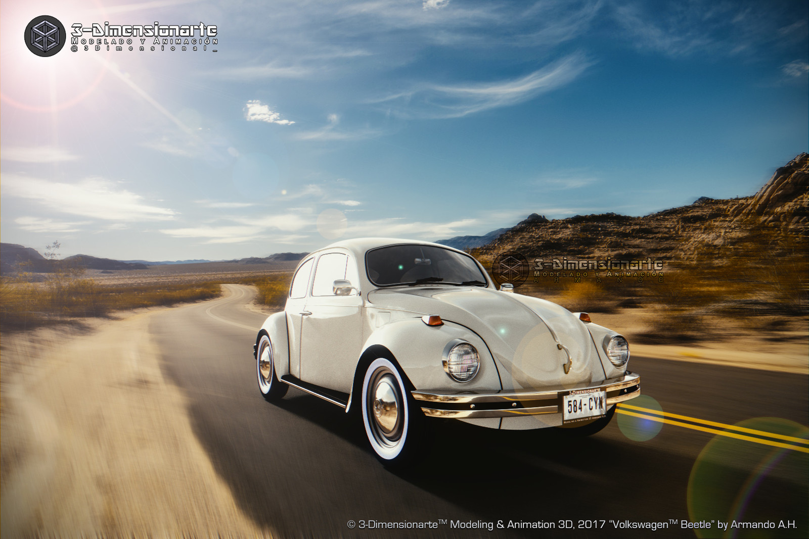 Road trip in a Beetle