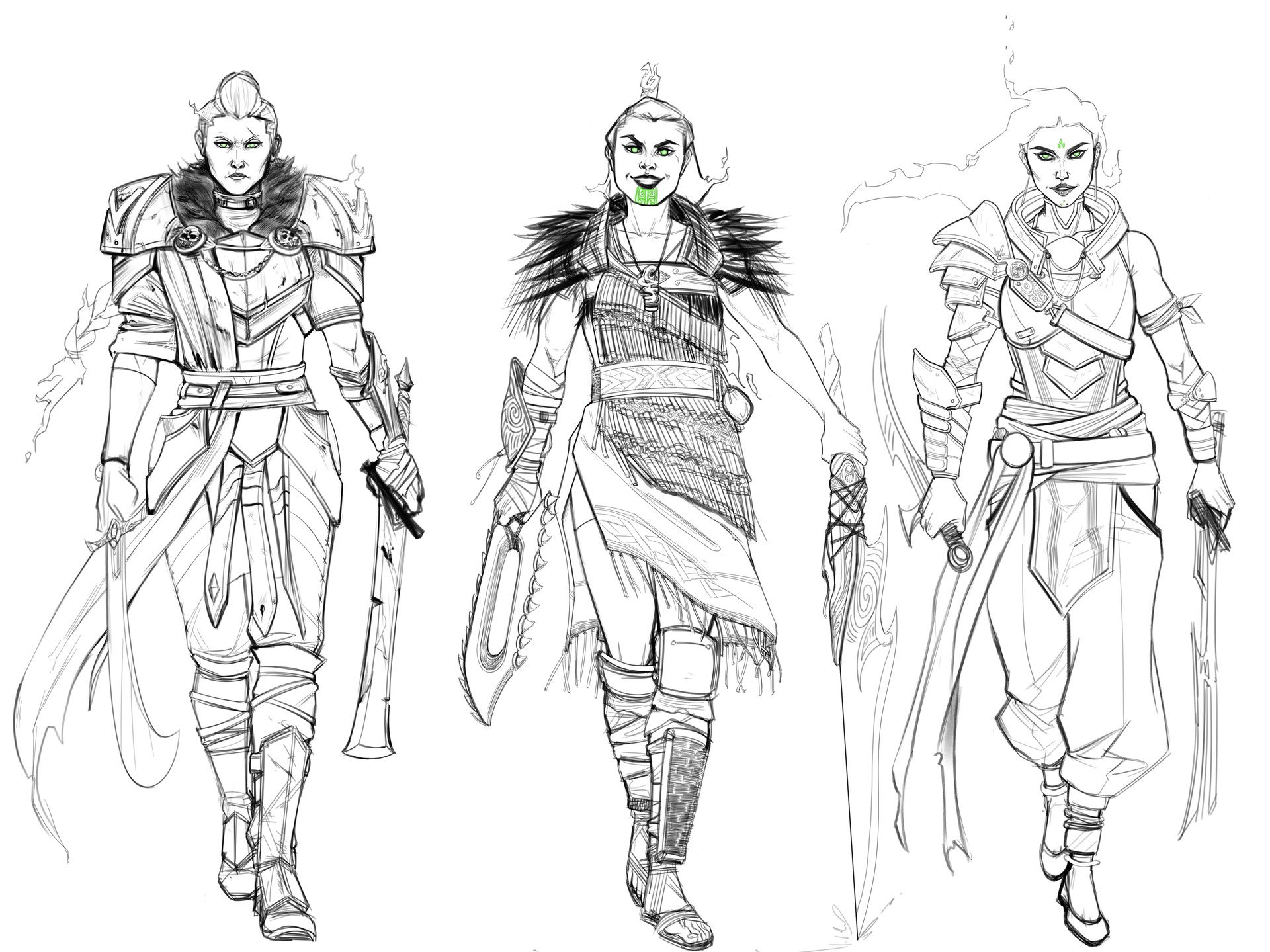 ArtStation Character Design Concepts and Silhouettes, Grace Kim