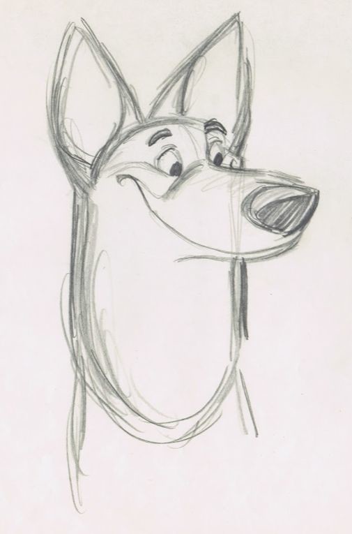 Disney cheap dog sketch