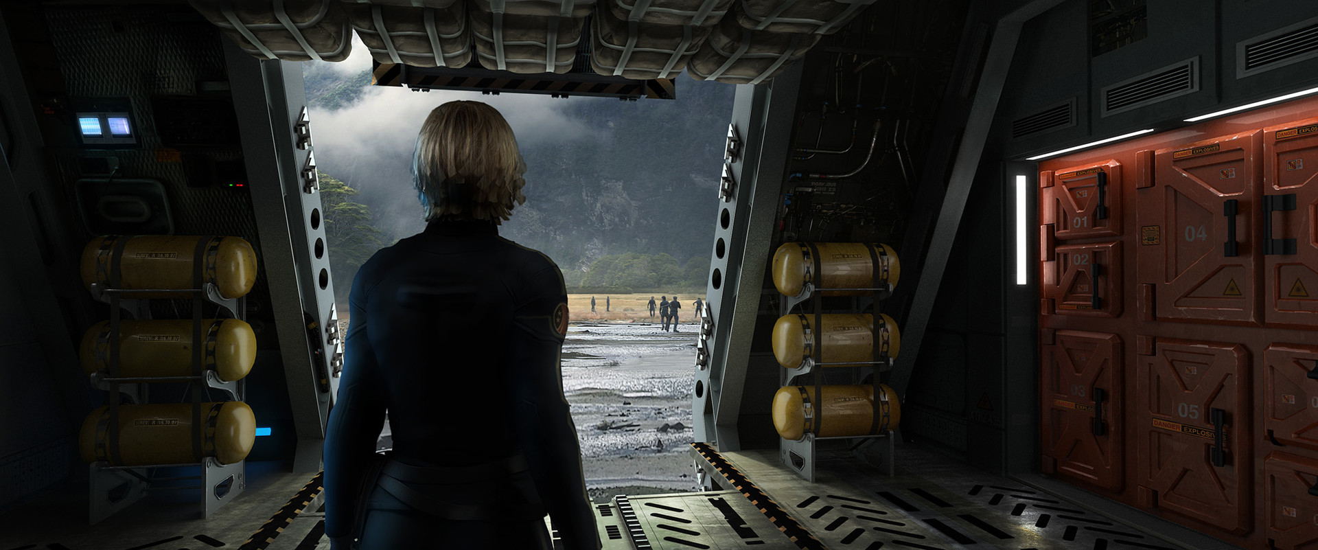 Artstation Alien Covenant Lander Approaching Wayne Haag