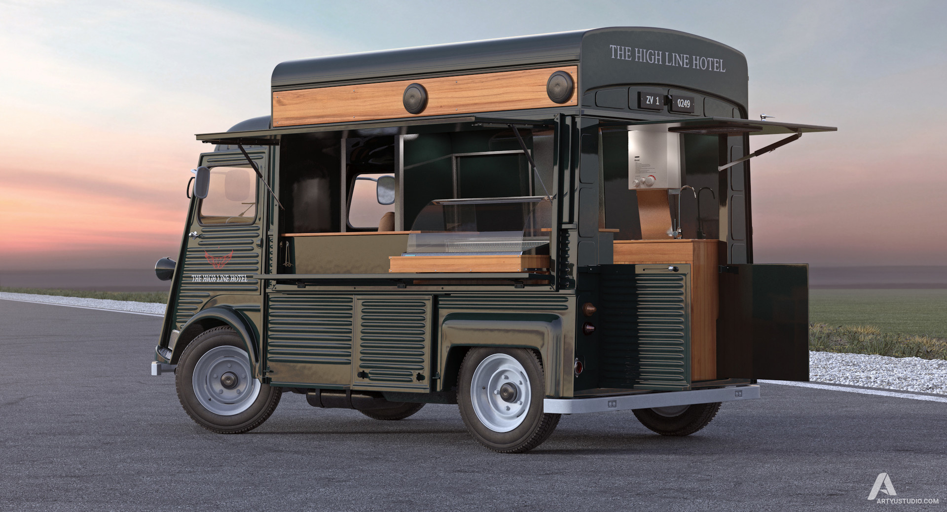 Artstation Food Truck Citroen Vitalii Artyushenko