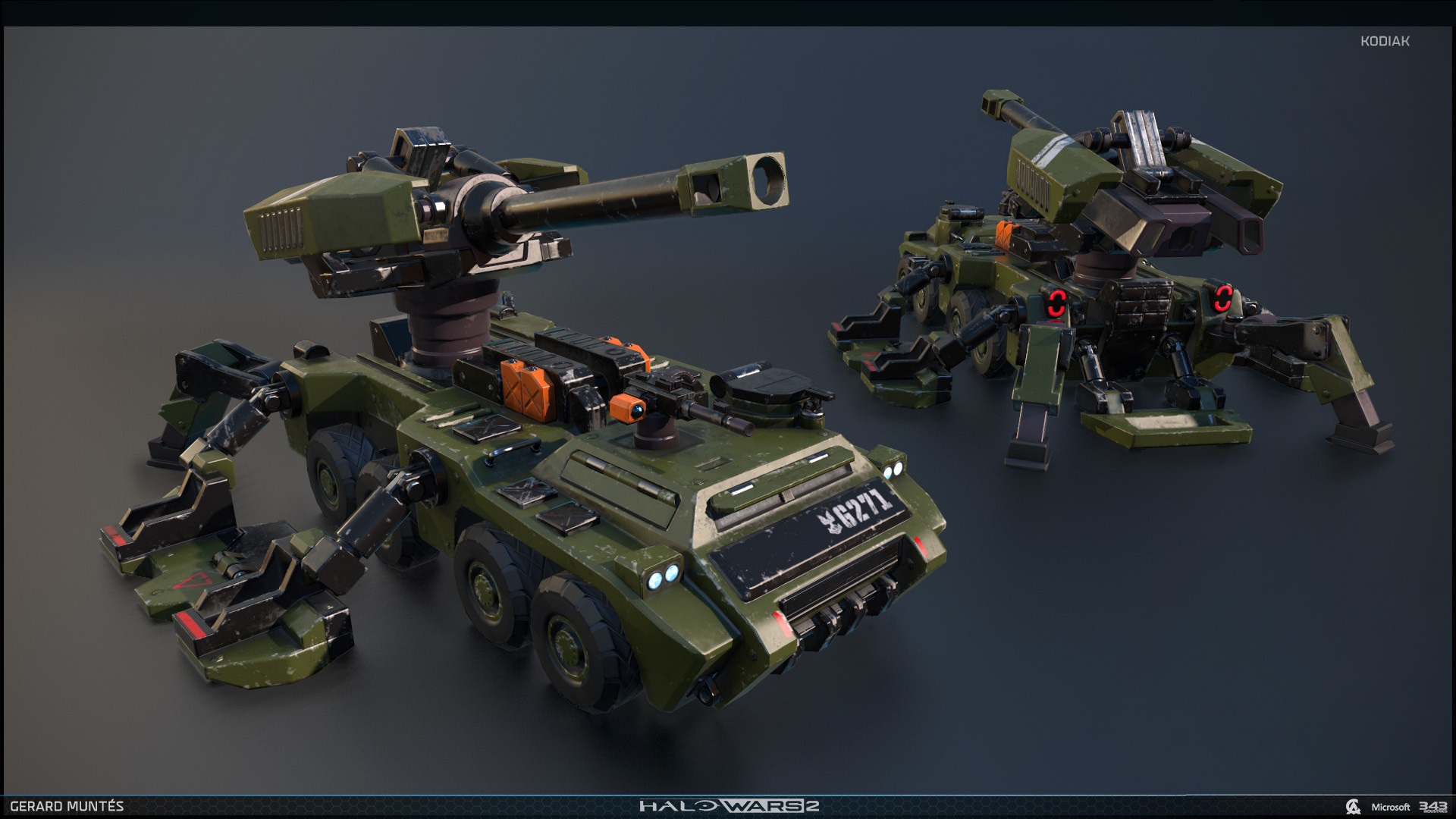 Artstation Halo Wars 2 Kodiak Gerard Muntes