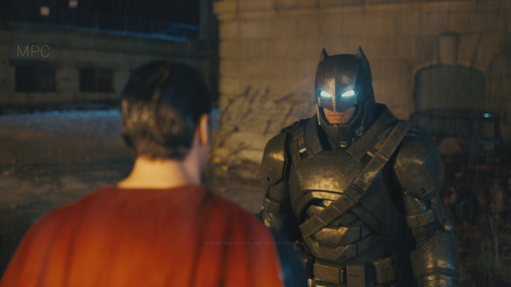 Responsible for Batman Look Dev.  Full CG character. Shot Lighting by Rémy Dalmas