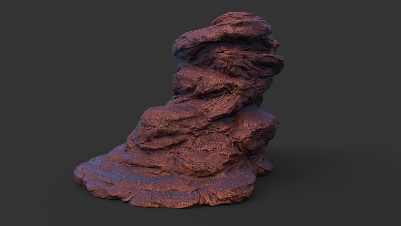 Stylised rock formation 
