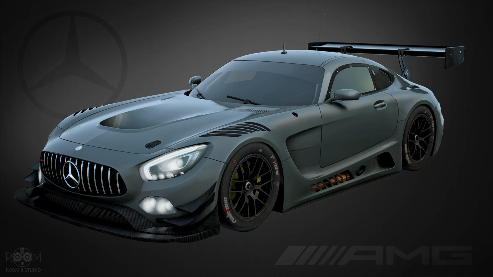 Mercedes AMG GT3 for racing game