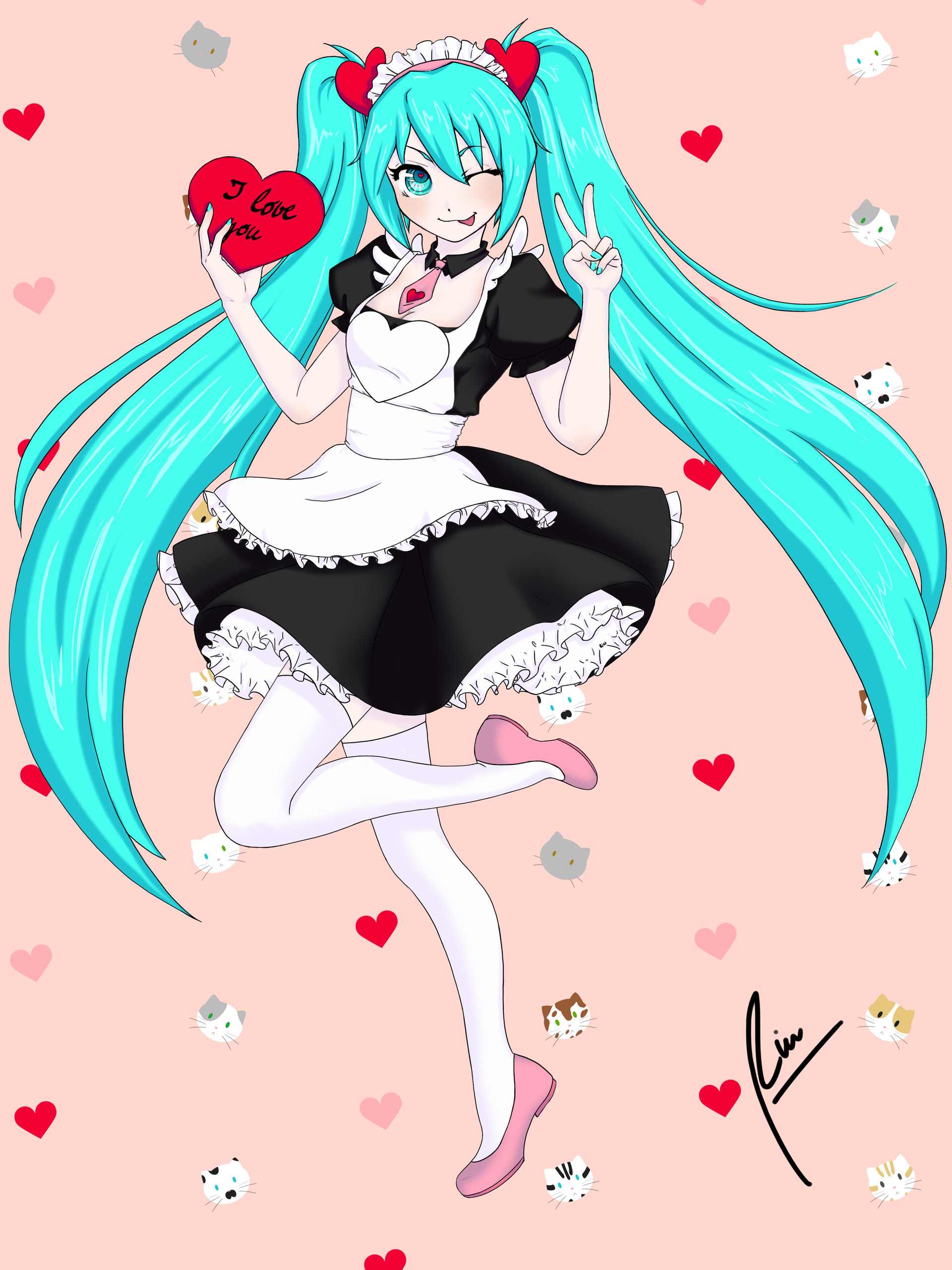 Artstation Hatsune Miku Fanart Agustina Rosado