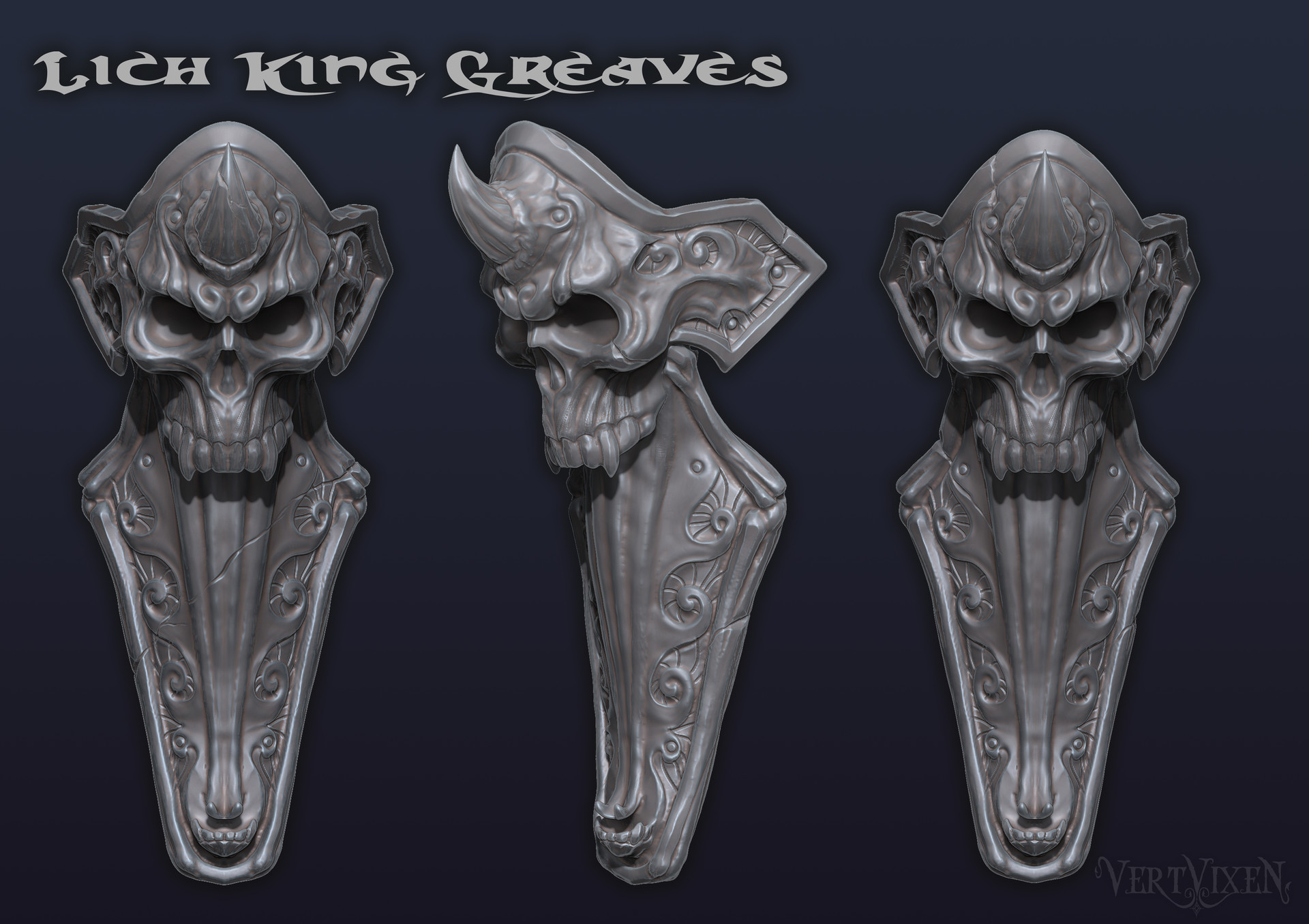 Artstation World Of Warcraft Lich King Armor For Print Alicia