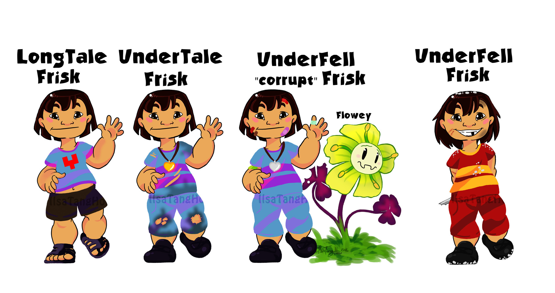 Artstation Undertale Longtale Ilsa Tang How
