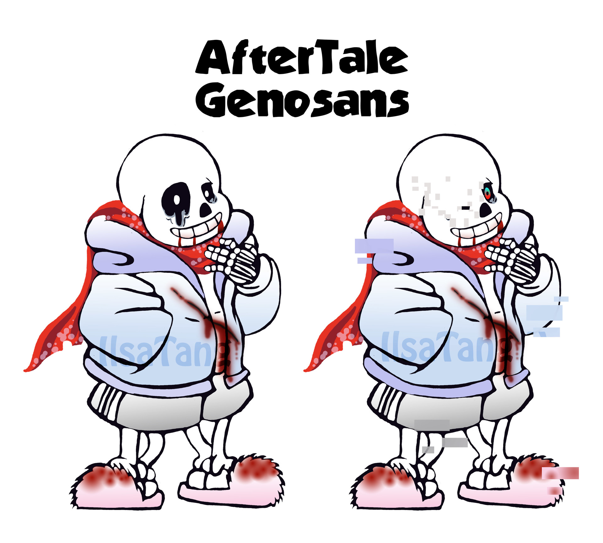 Artstation Undertale Longtale Ilsa Tang How